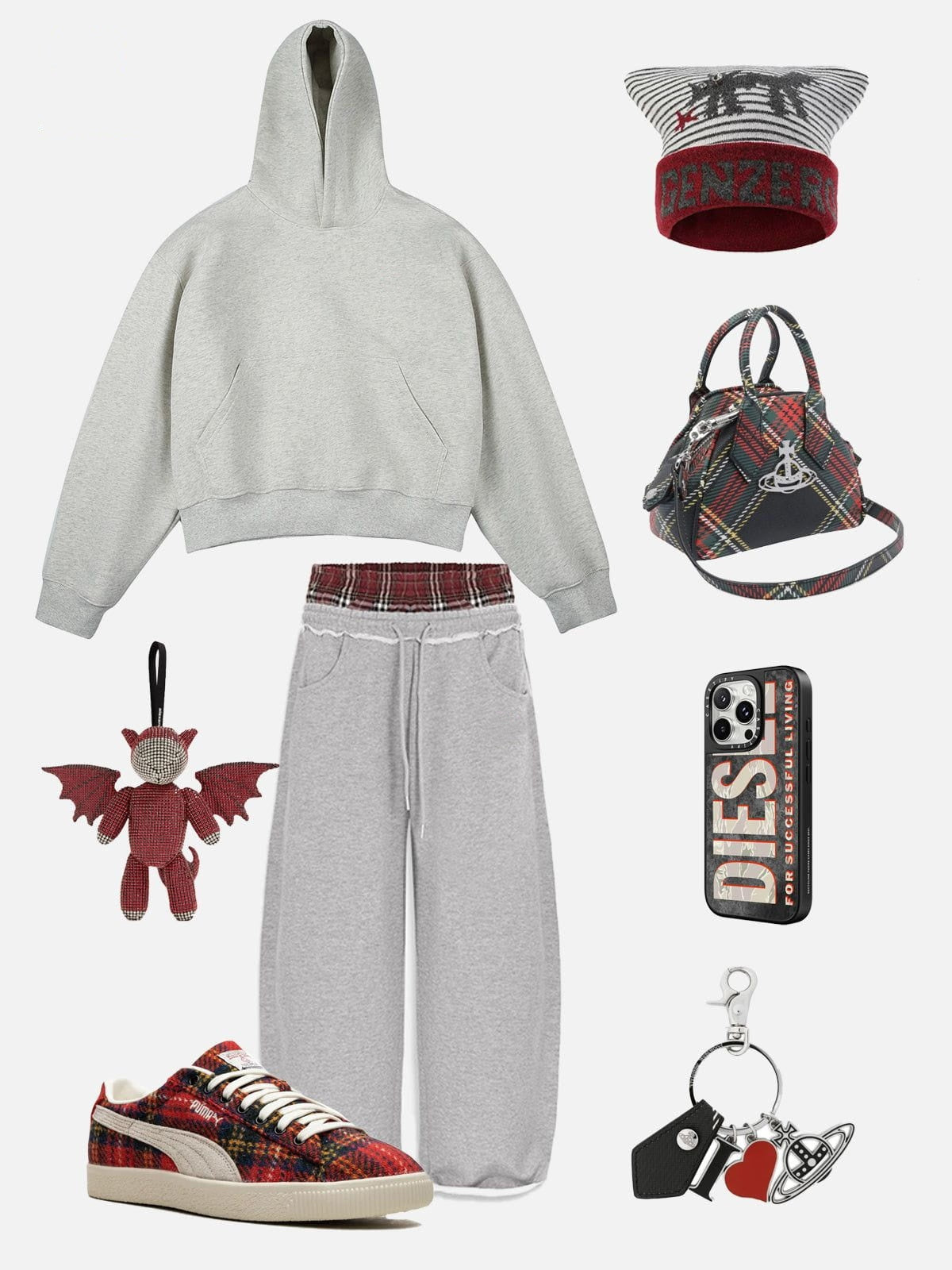 Haaura Solid Boxy Pullover Hoodie