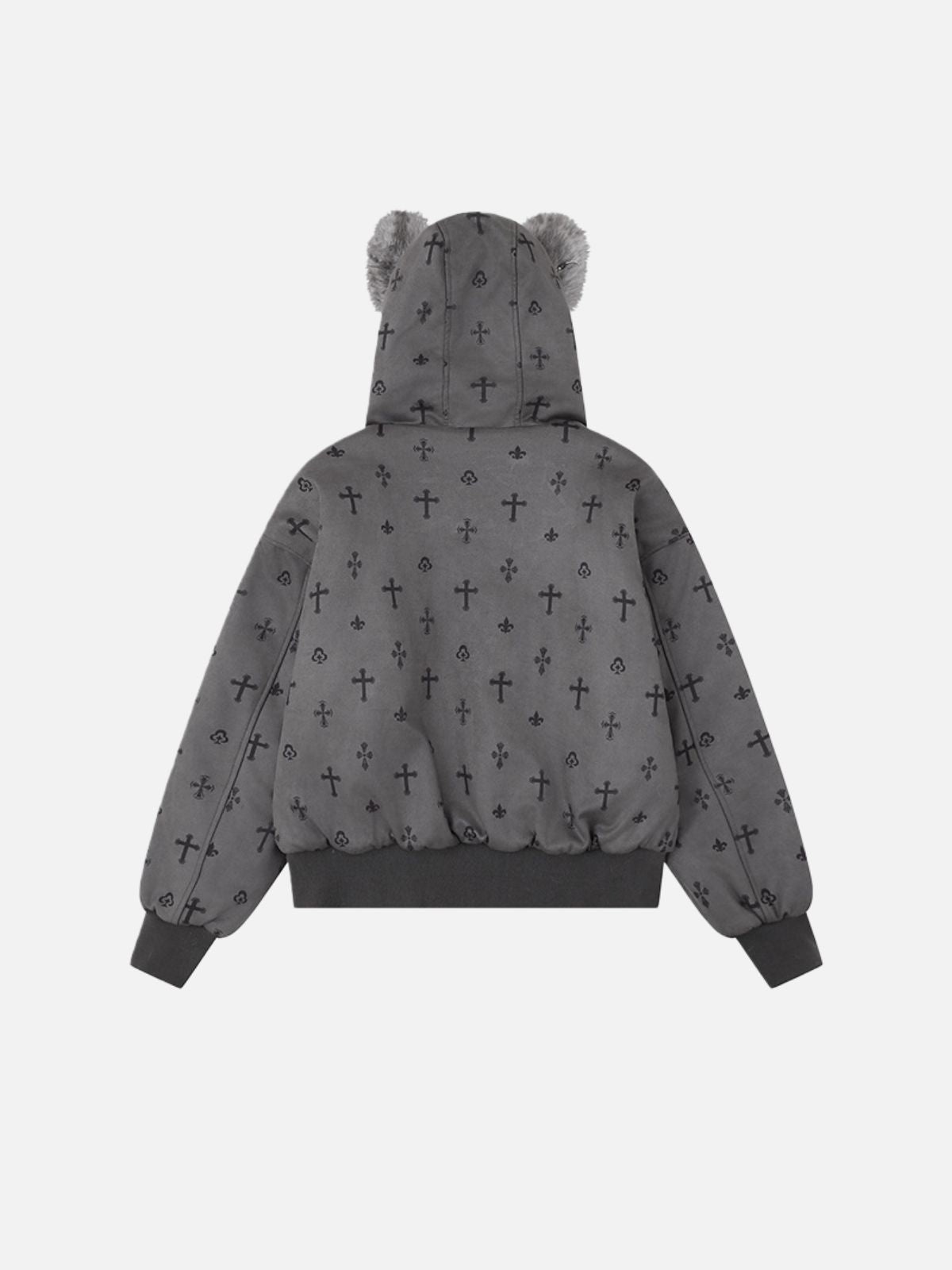 Veste à capuche Haaura Cross avec bordure en peluche