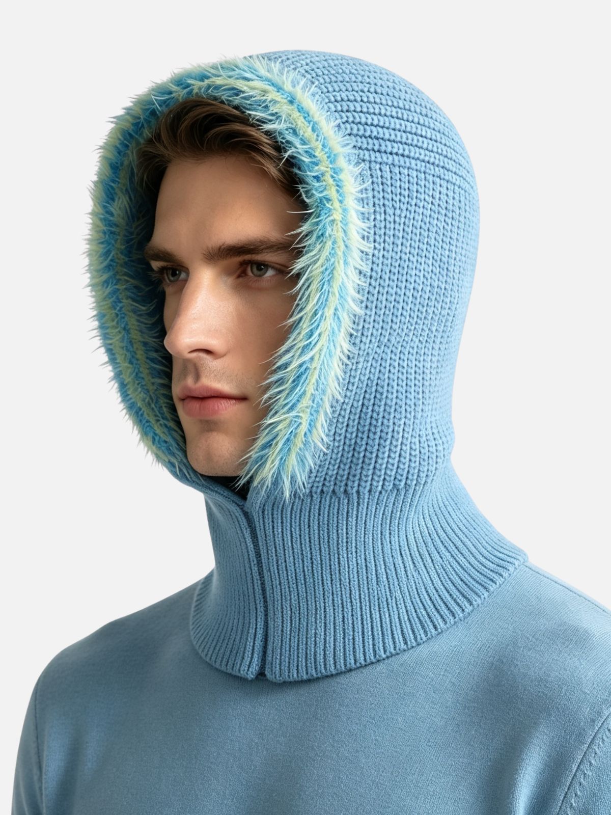 Fluffy Trim Balaclava