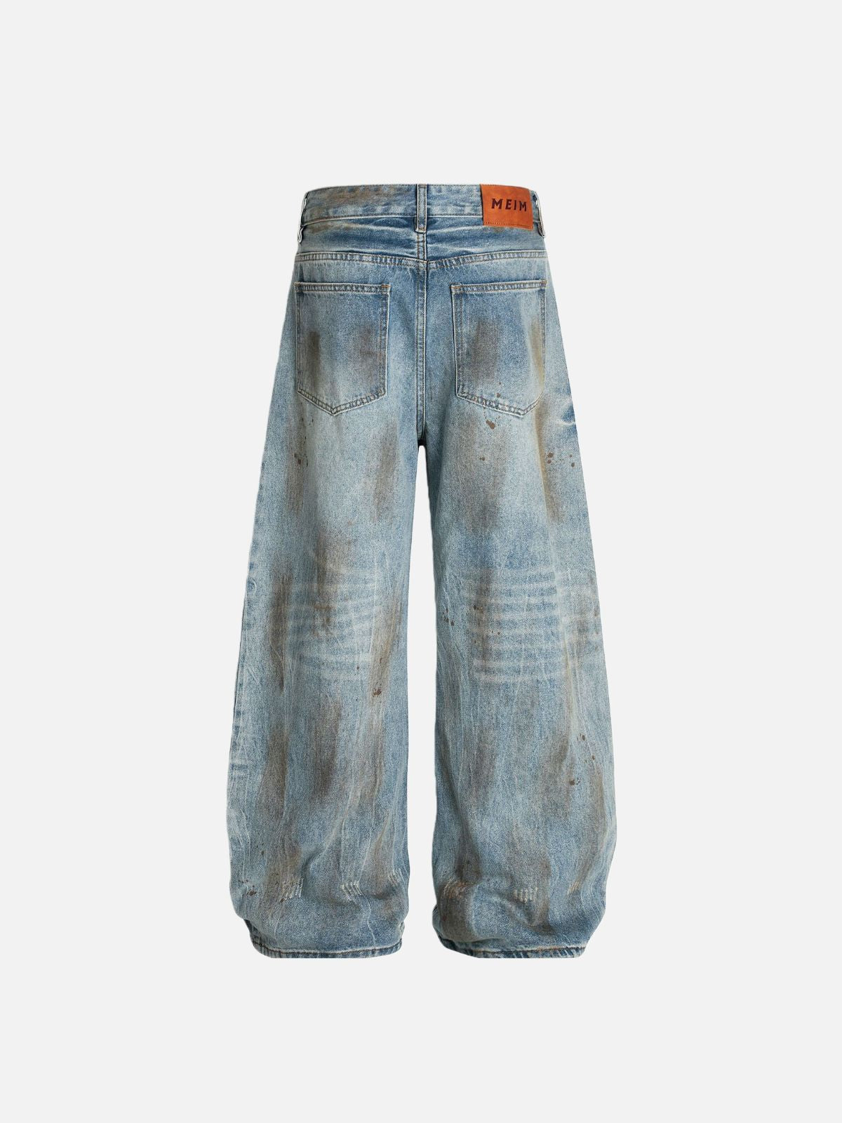Haaura Distressed Wide-Leg Baggy Jeans