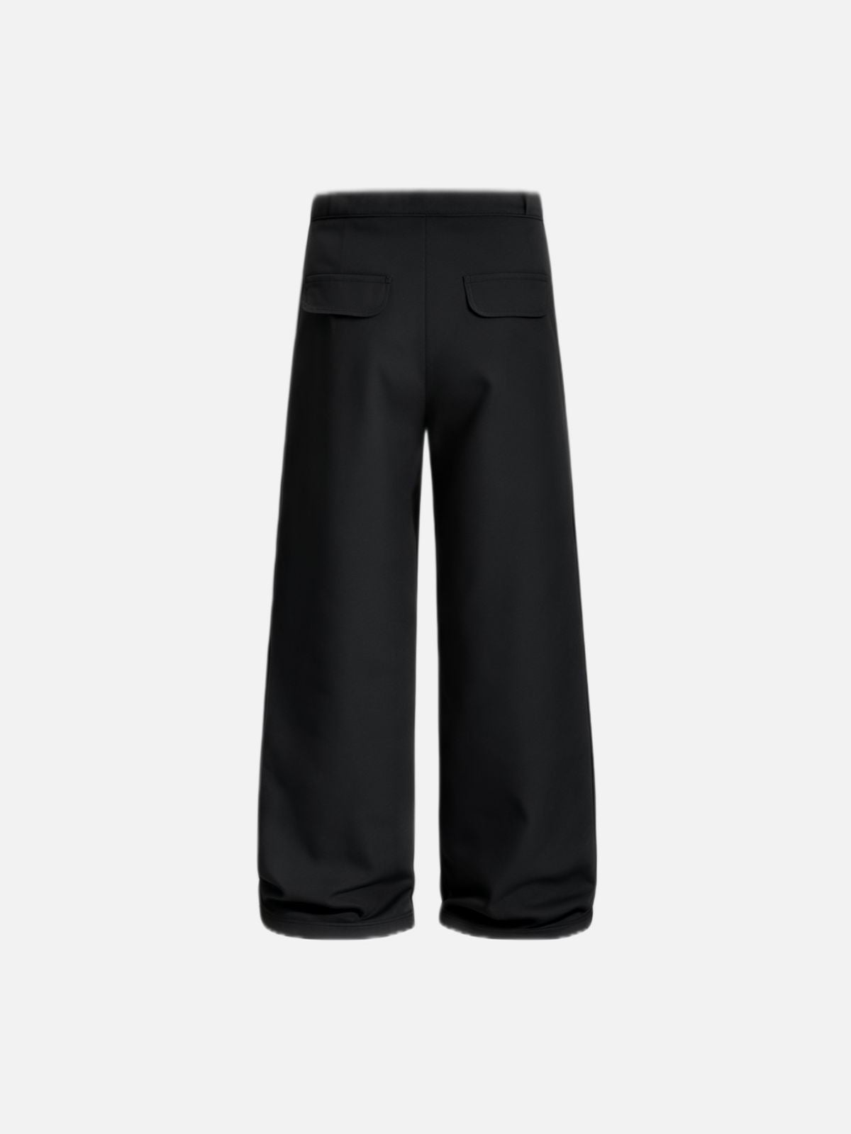 Haaura Button Accent Wide-Leg Baggy Pants
