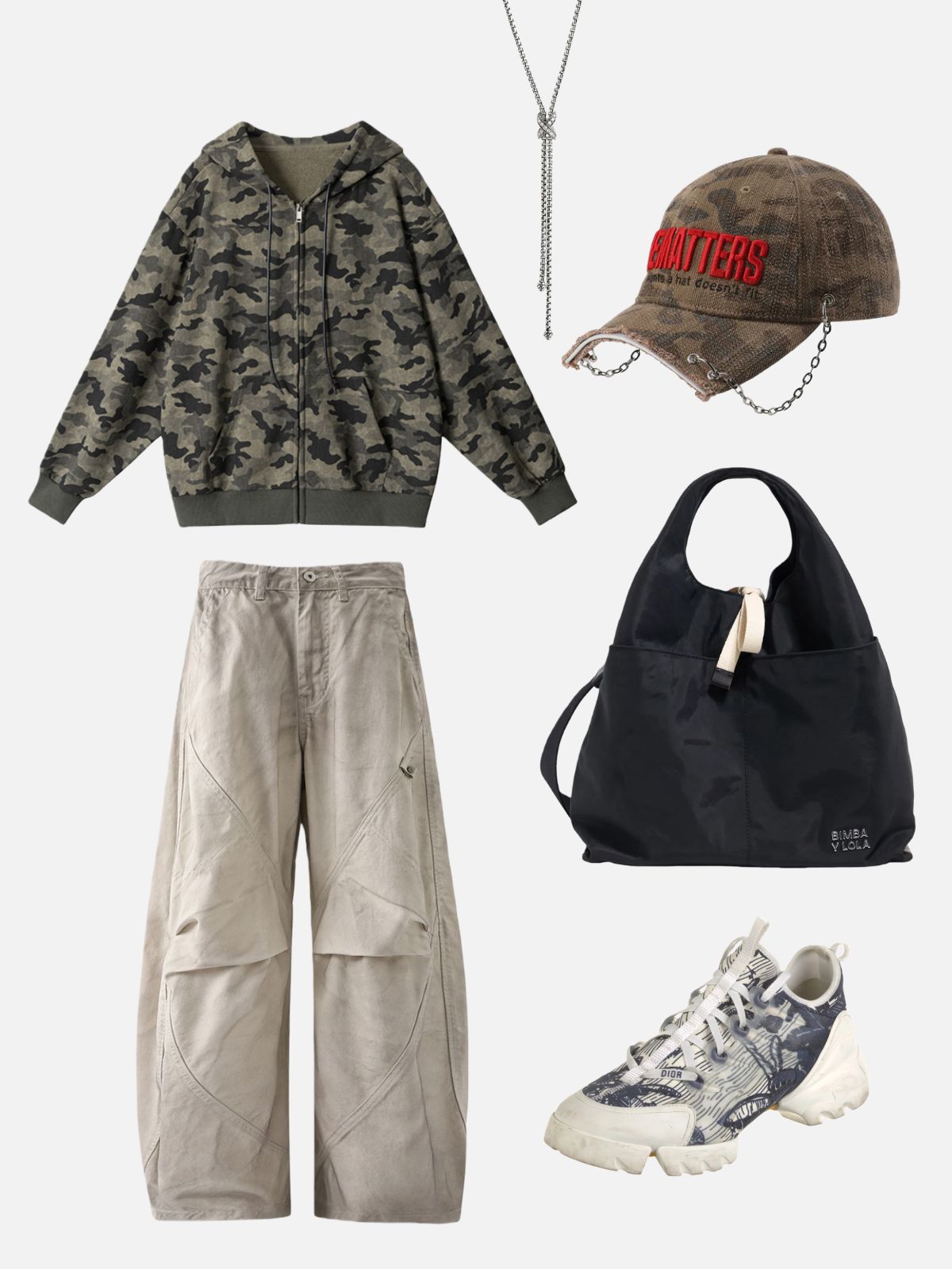 Haaura Utility Pocket Super Baggy Pants
