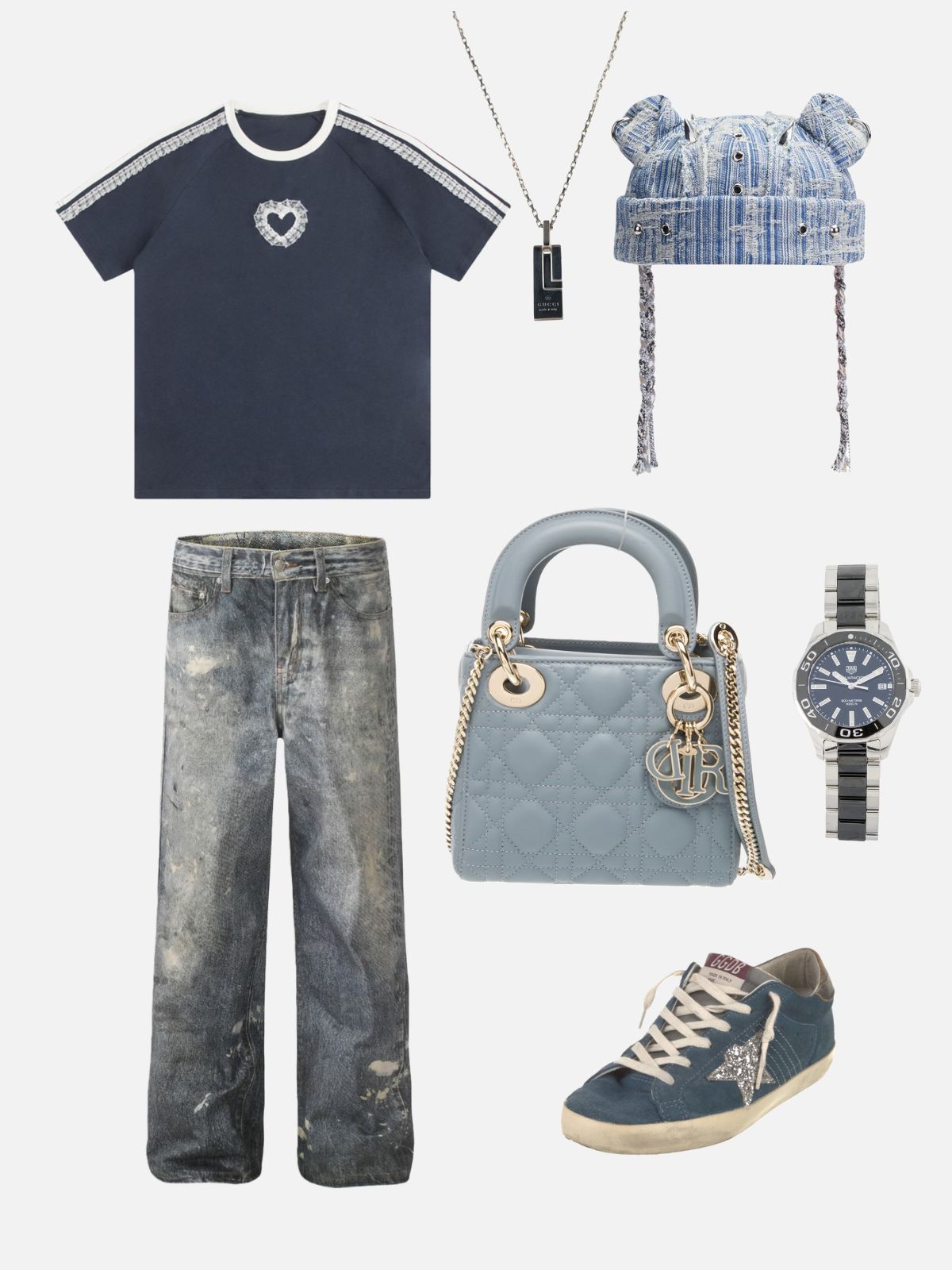 Haaura Faded Baaggy Jeans