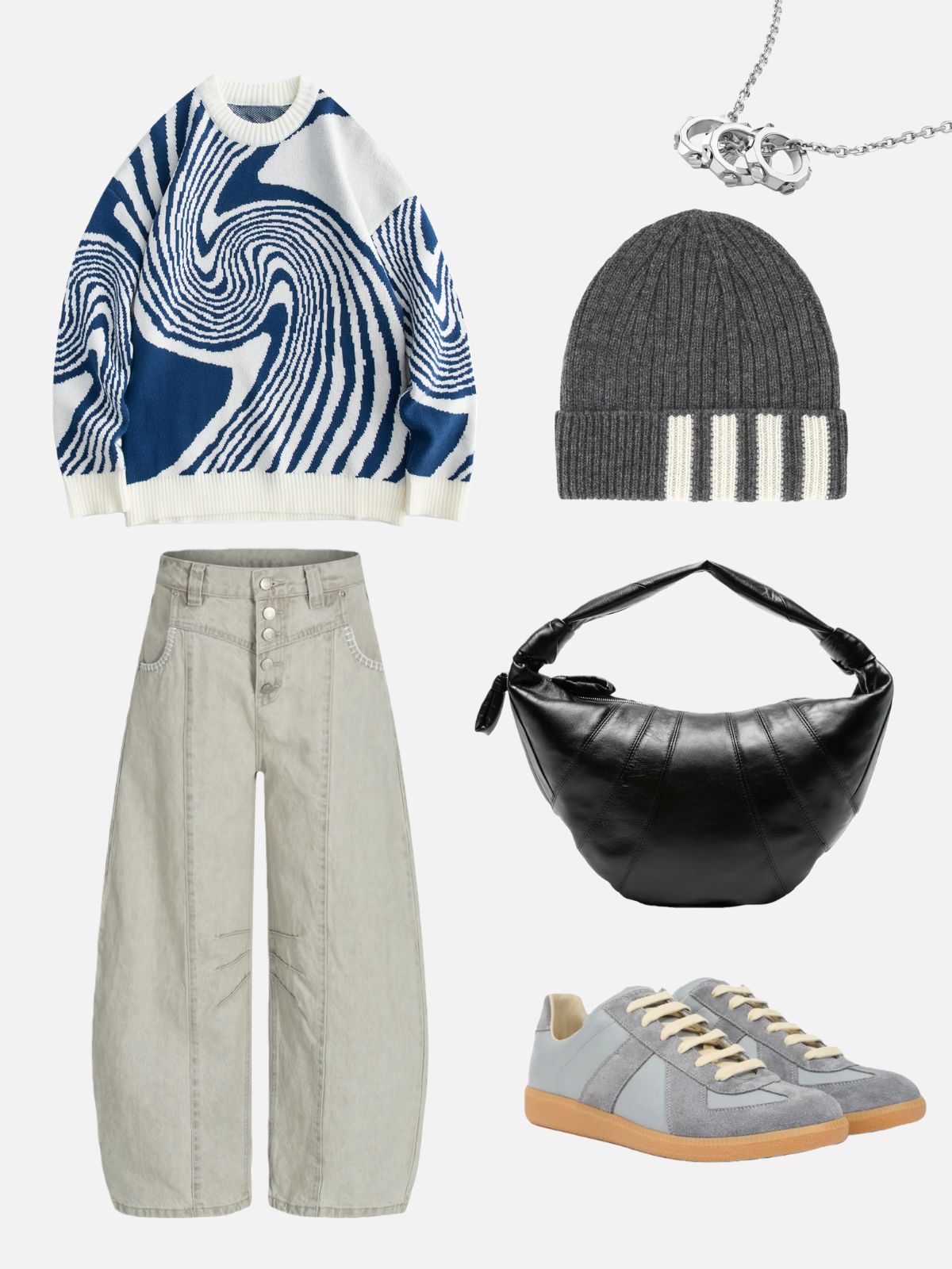 Haaura Whirlpool Knit Sweater