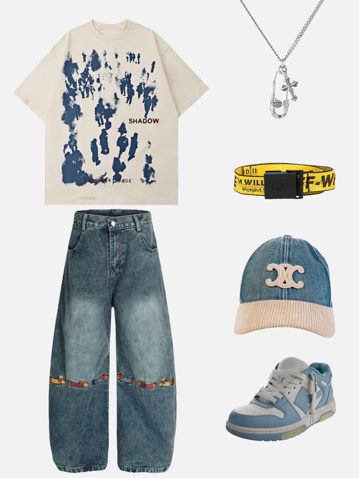 Haaura Inkjet Graffiti Print Tee
