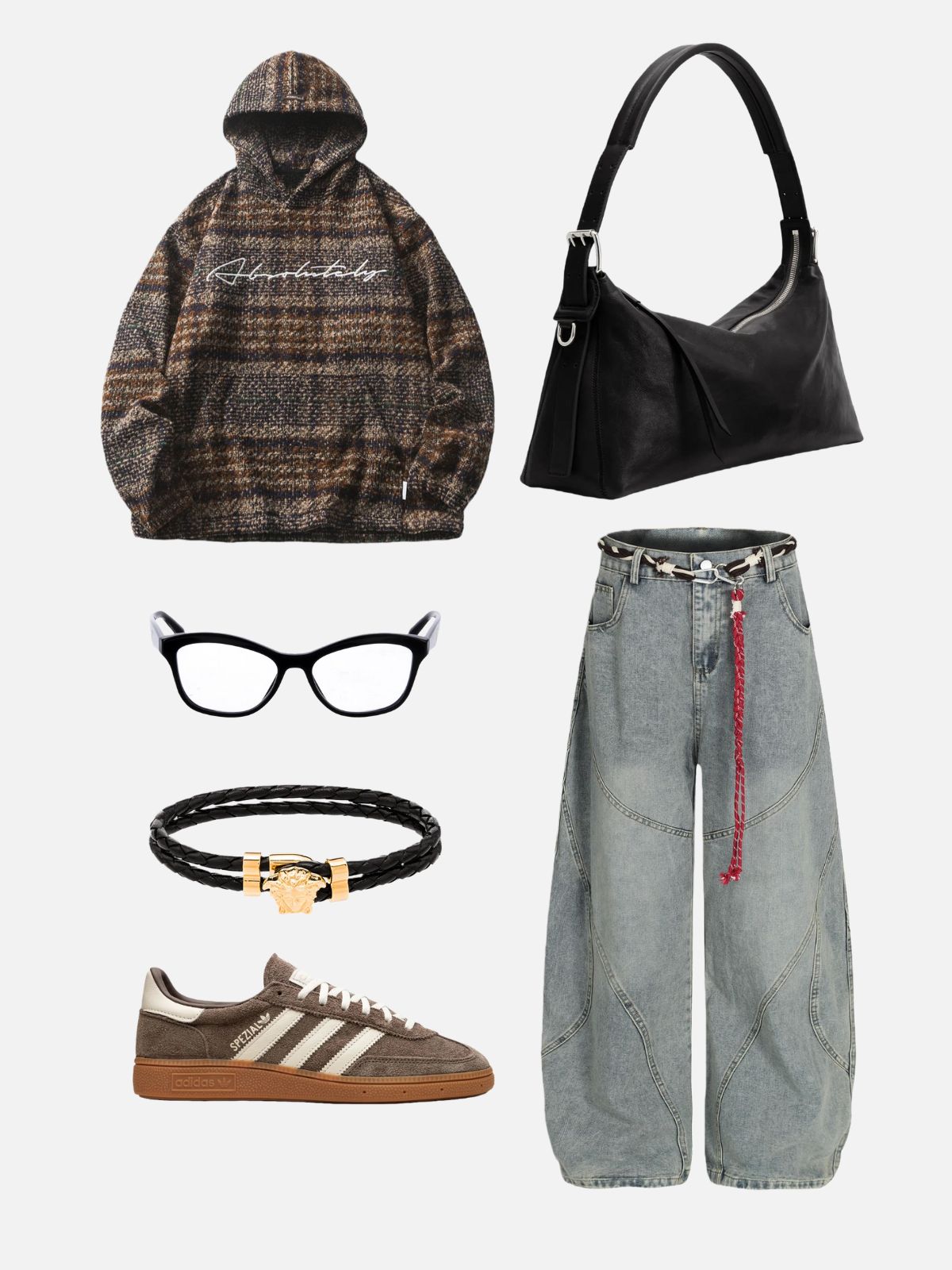 Haaura Plaid Hoodie