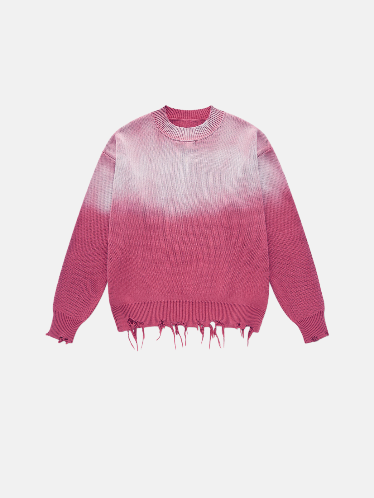Haaura Washed Fringe Sweater