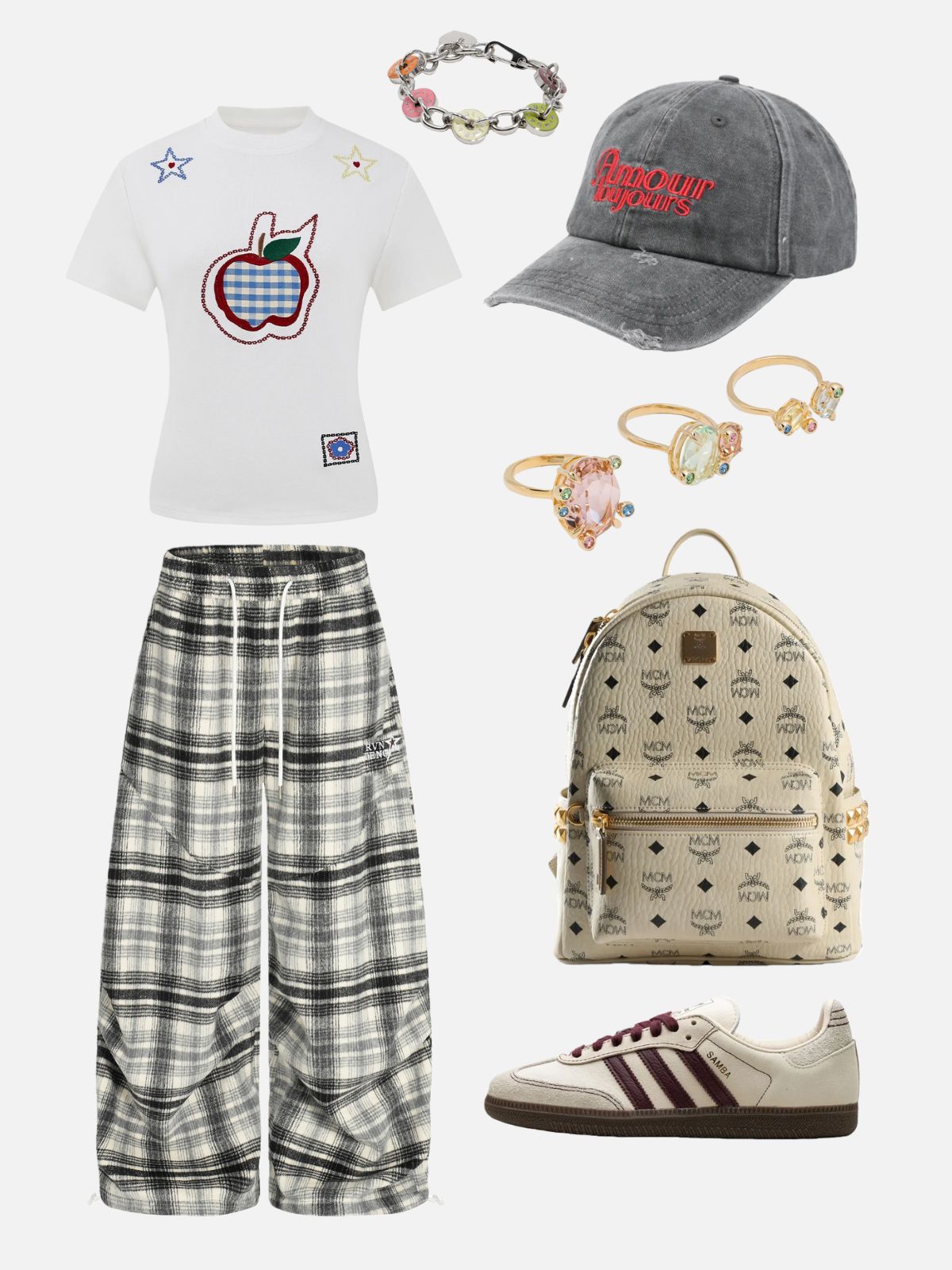 Haaura Embroidery Apple Tee