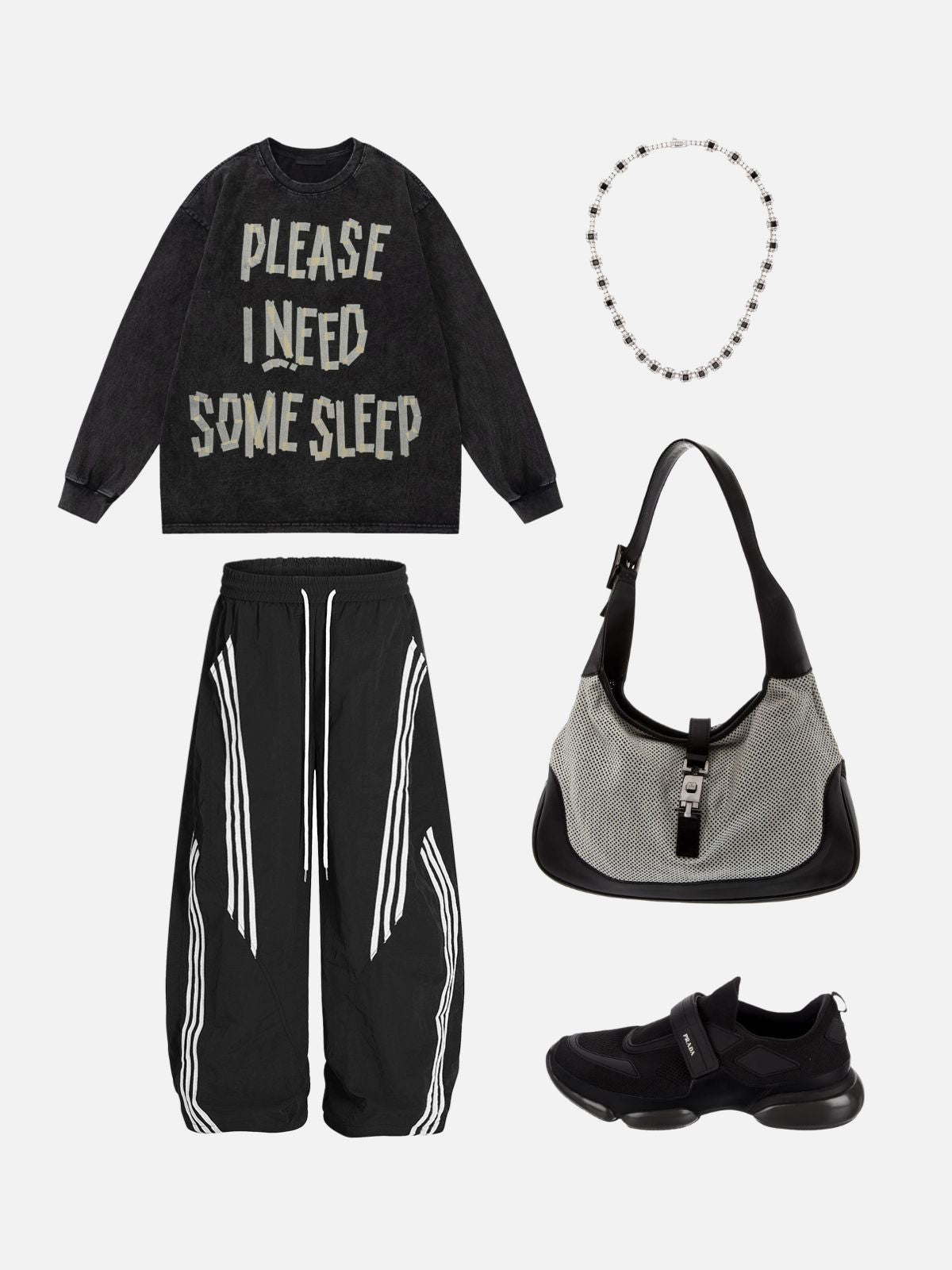 Haaura Sport Utility High-Waisted Wide-Leg Pants