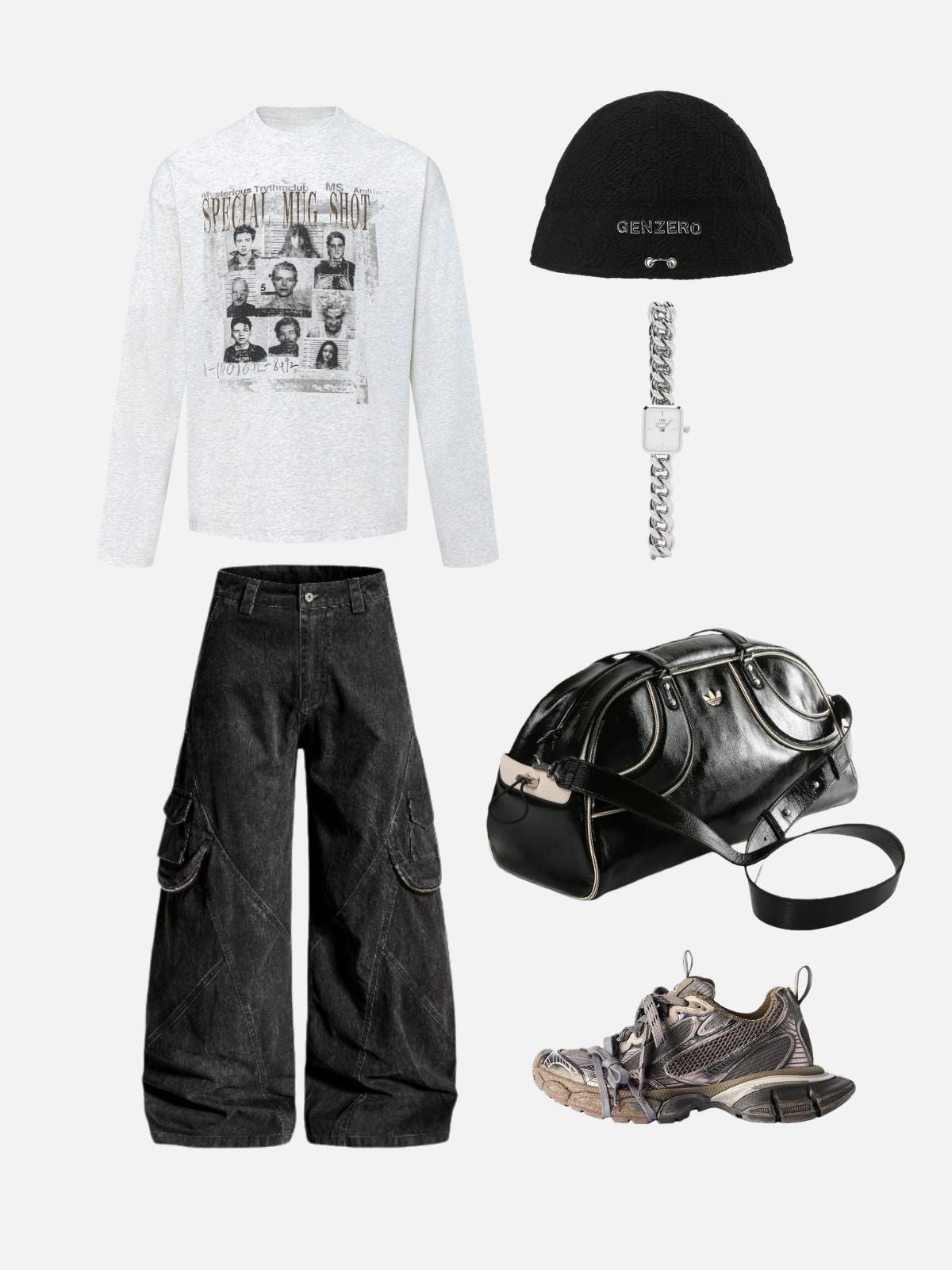 Haaura Mysterious Club Mug Shot Tee