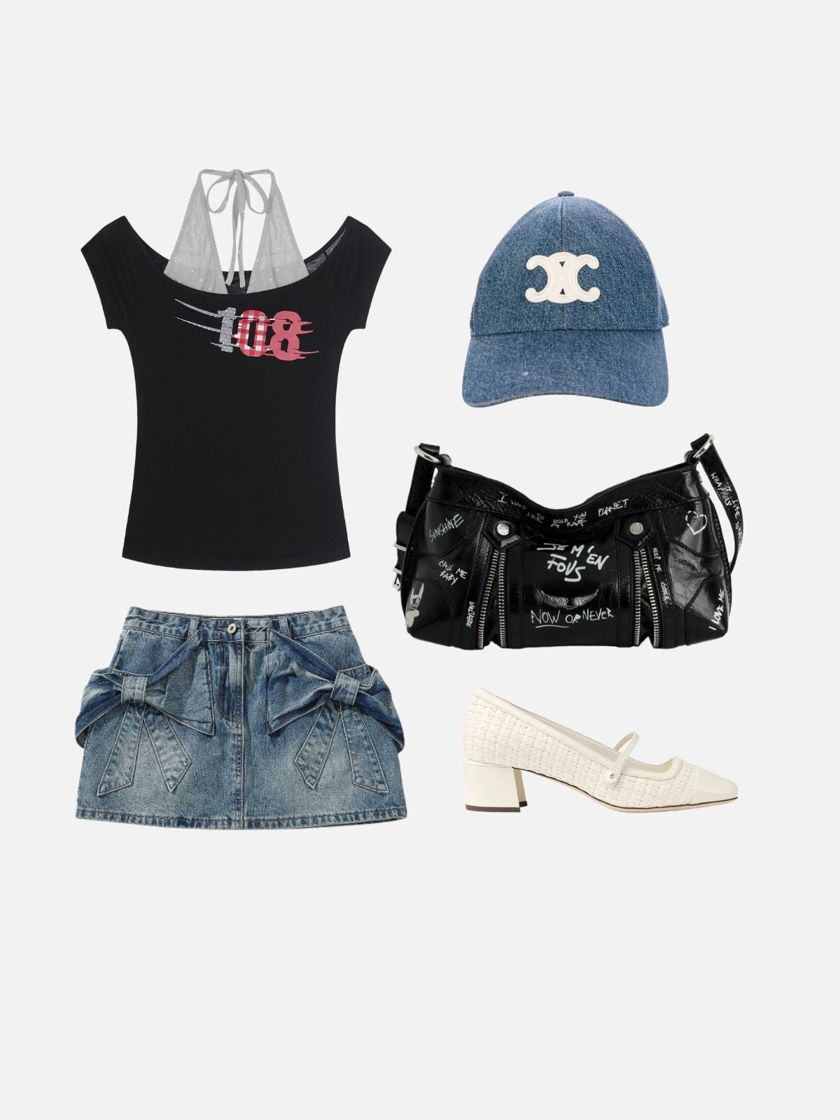 Haaura Halter Layered Tee