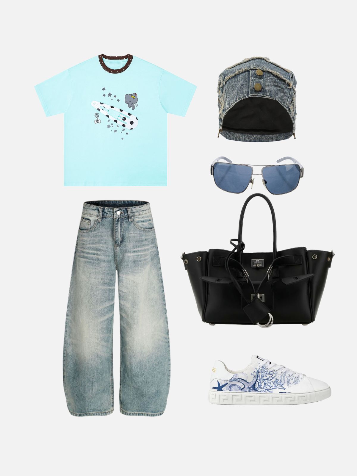 Haaura Star Safety Pin Tee