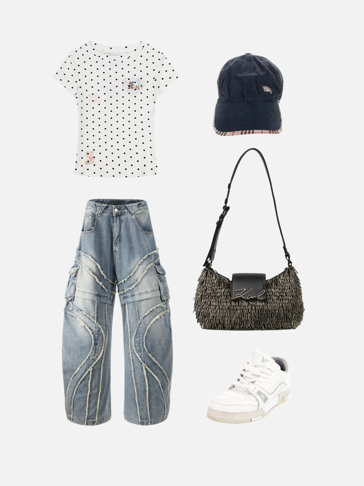 Haaura Polka Dot Bear Bunny Tee