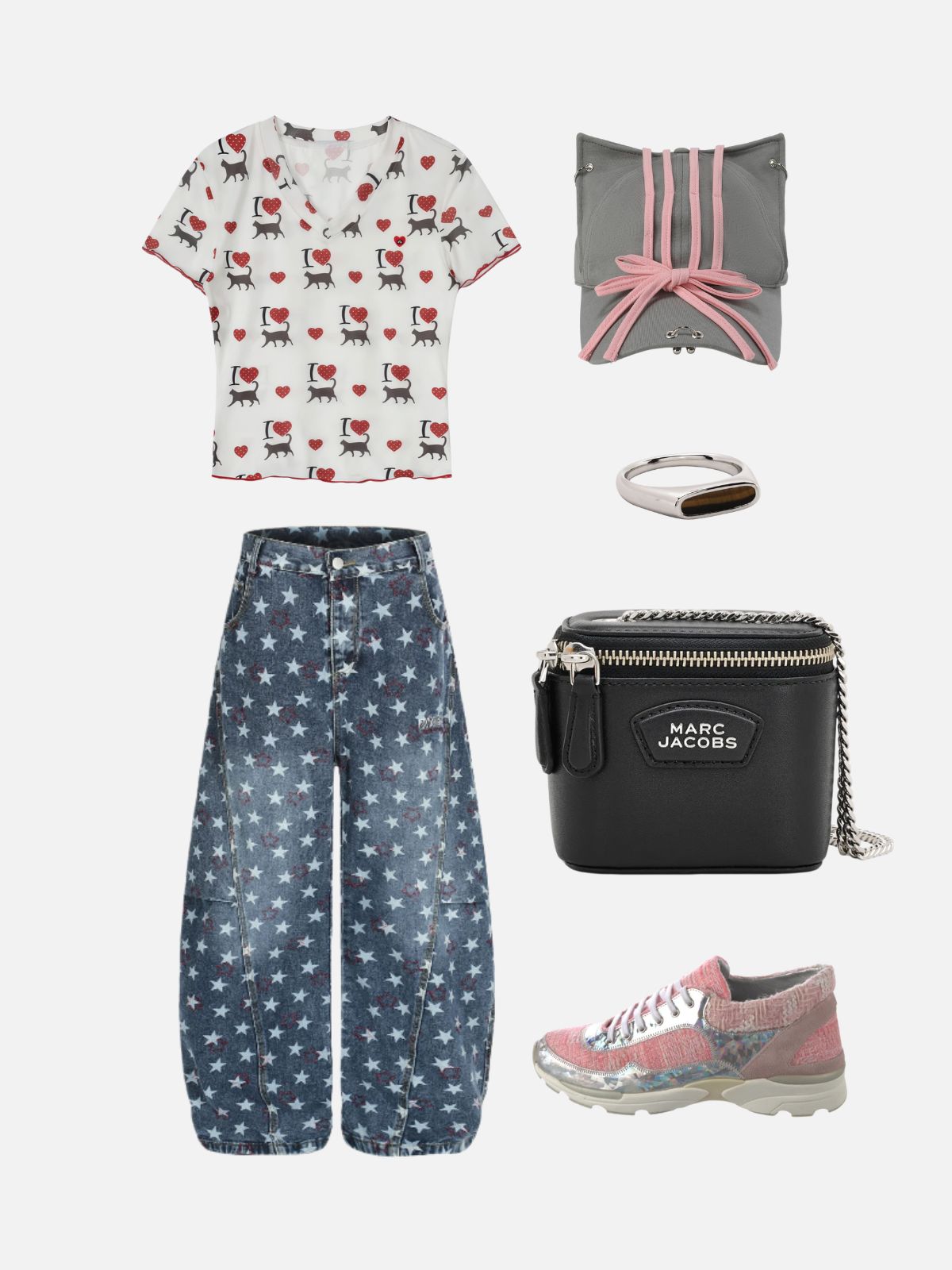 Haaura Cat Heart Tee
