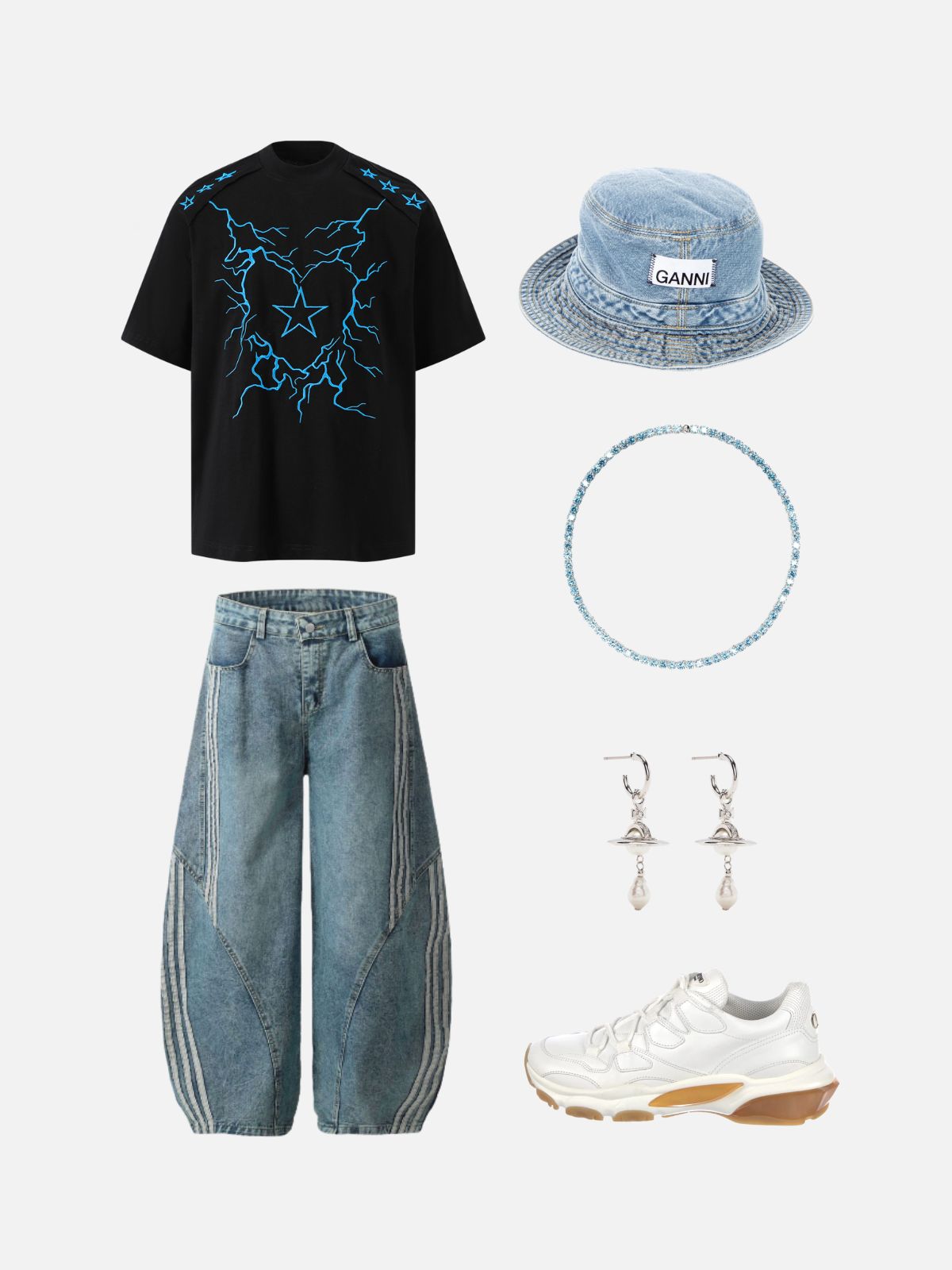 Haaura Star Lightning Graphic Tee