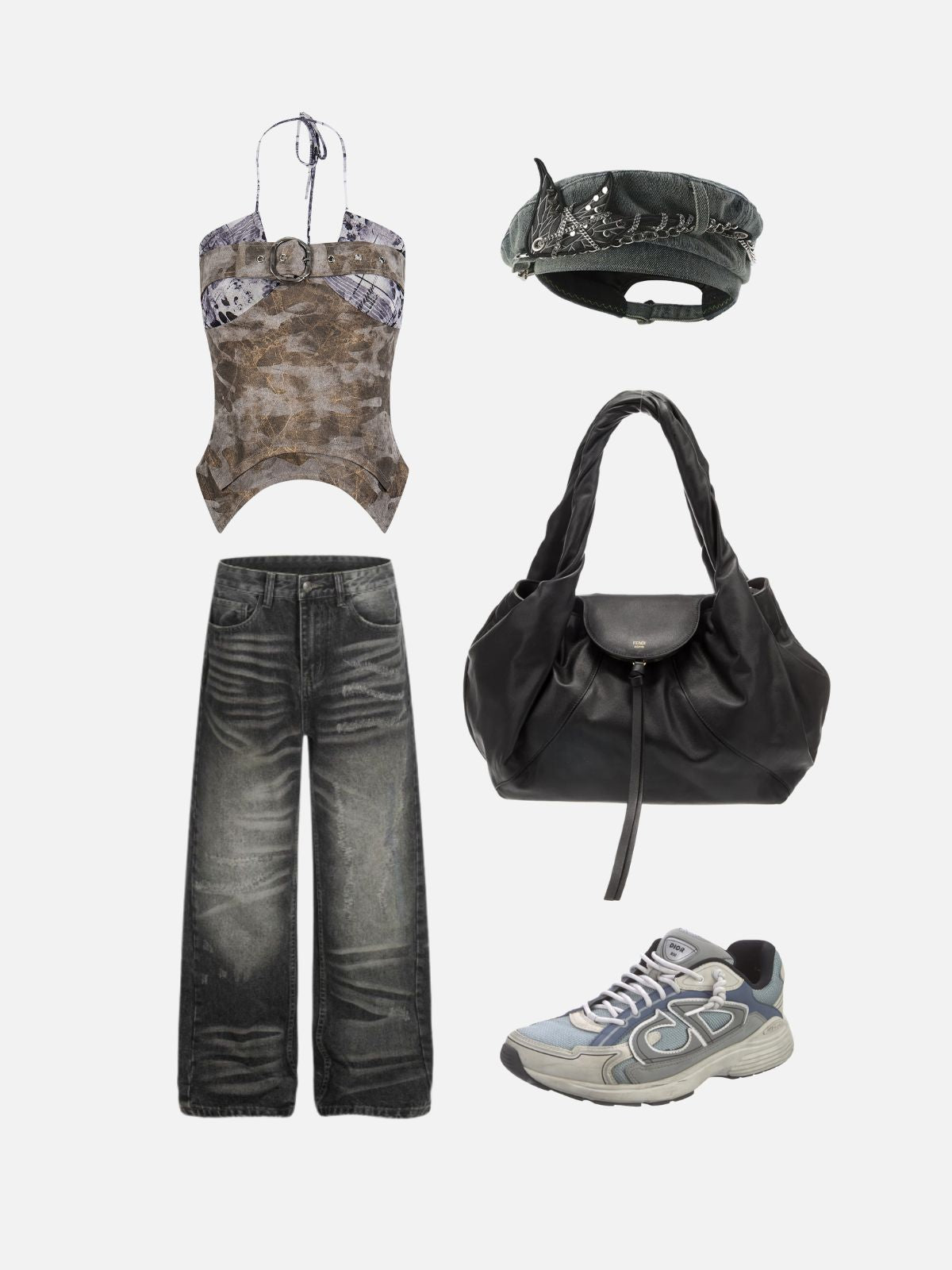 Haaura Belted Halter Top