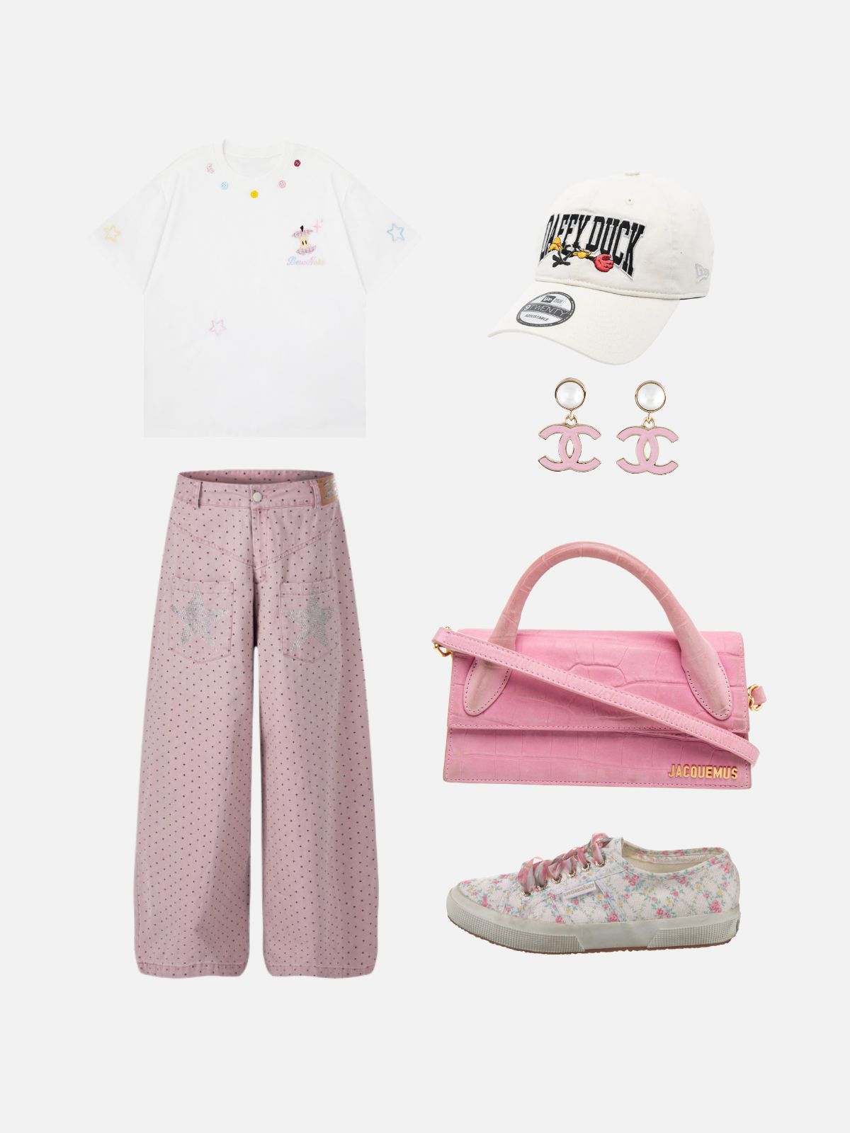 Haaura Apple Embroidered Star Tee