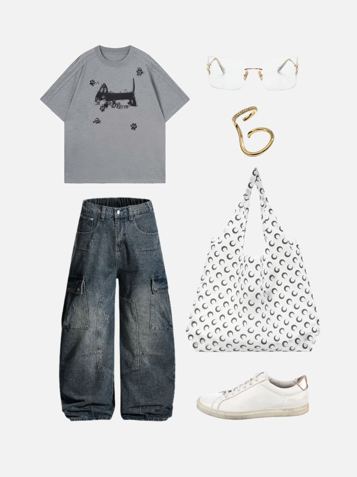Haaura Paw Print Graphic Tee