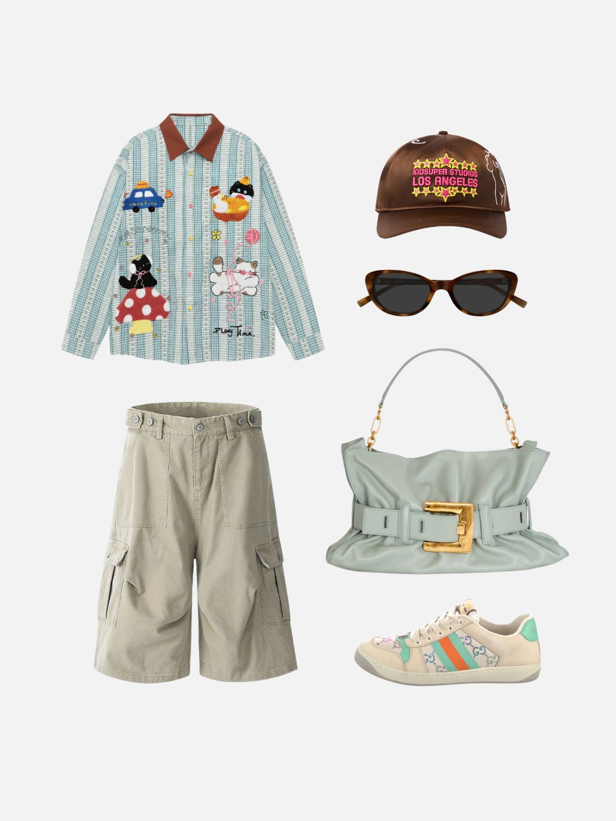 Haaura Multi Pocket Longline Shorts