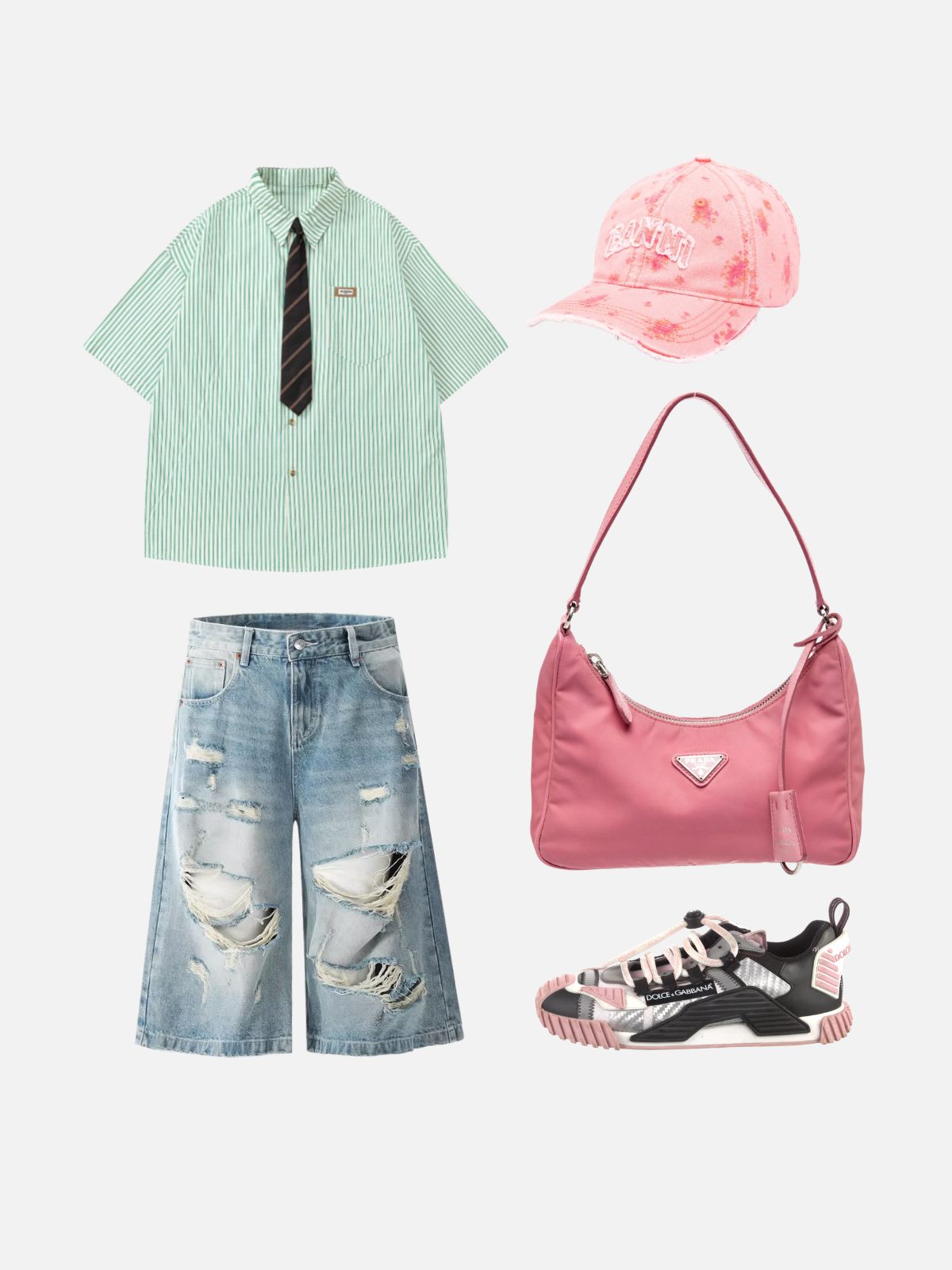 Haaura Distressed Washed Jorts