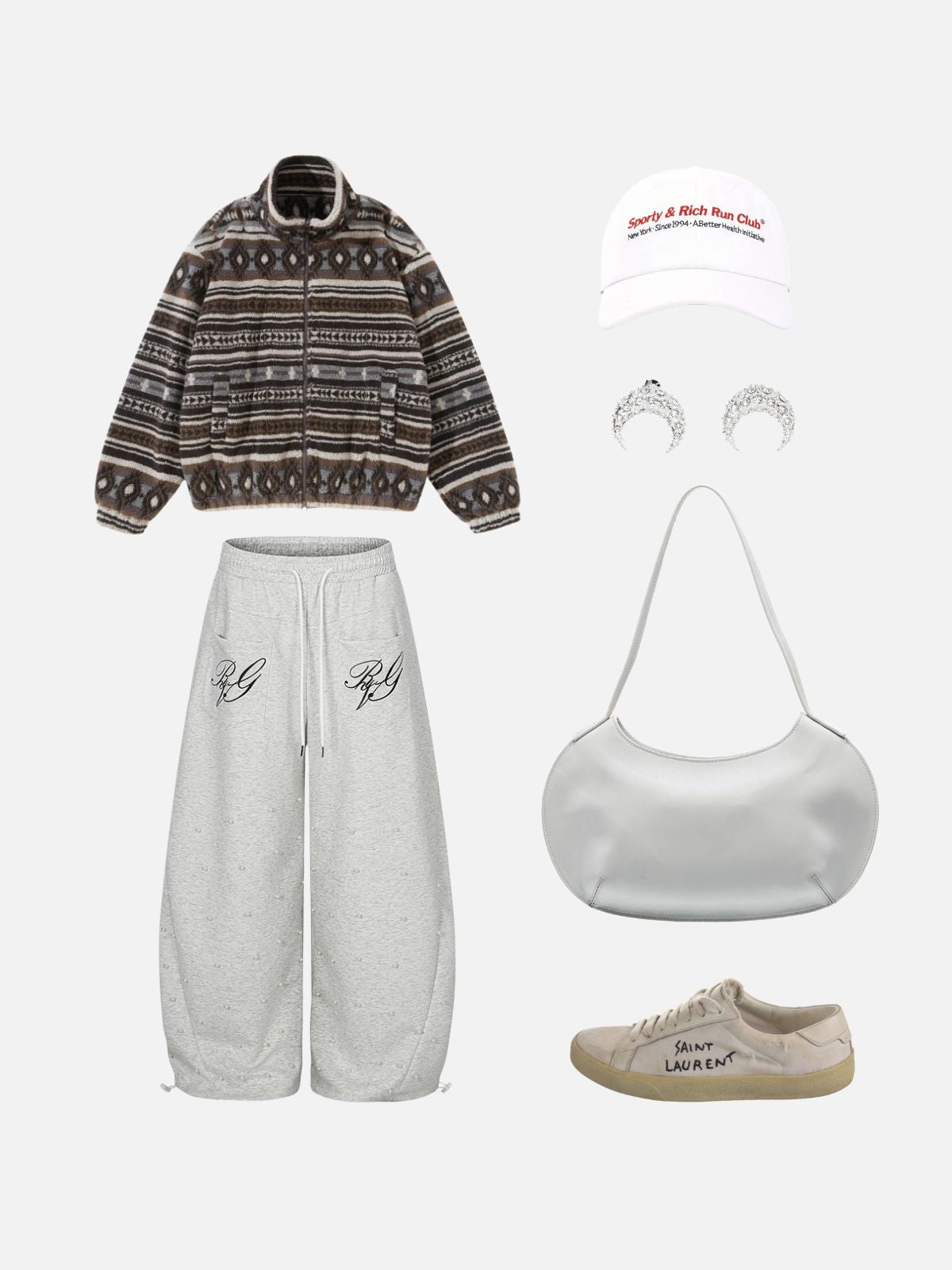 Haaura Pearl Baggy Barrel Sweatpants