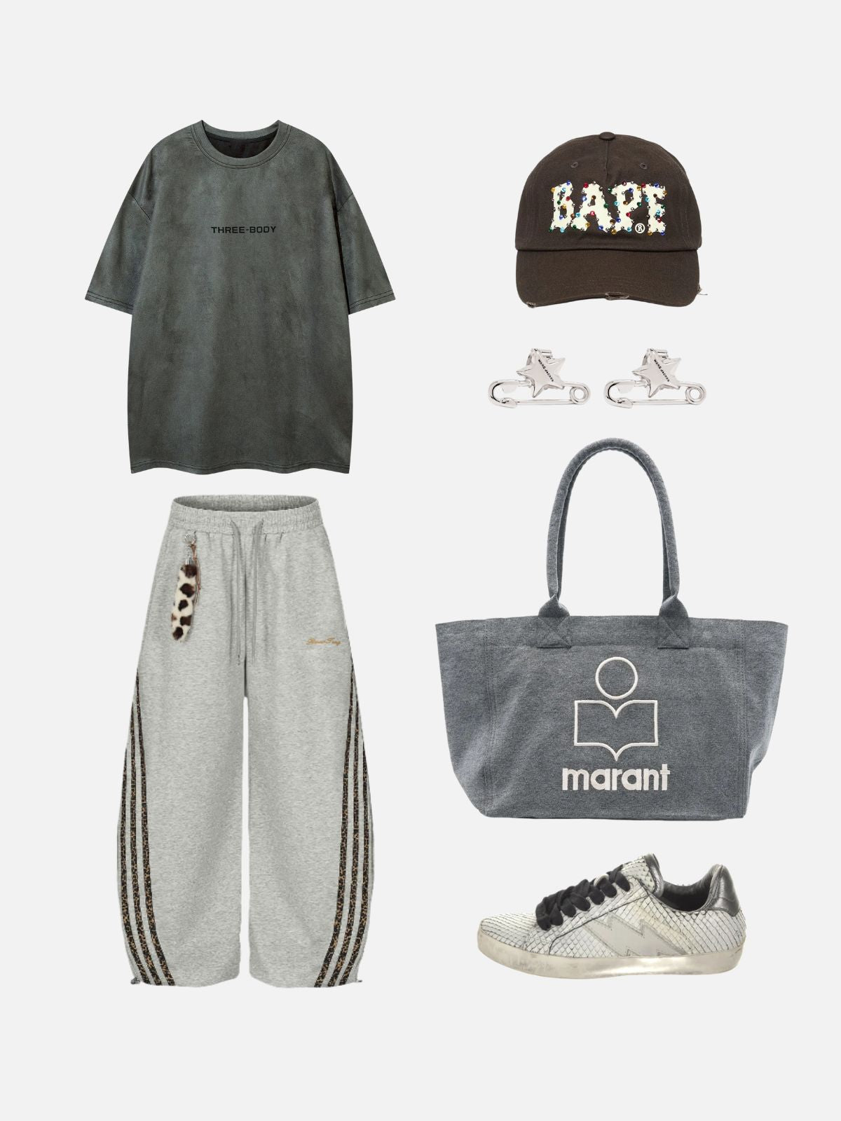 Haaura Oversized Logo Vintage Washed Tee