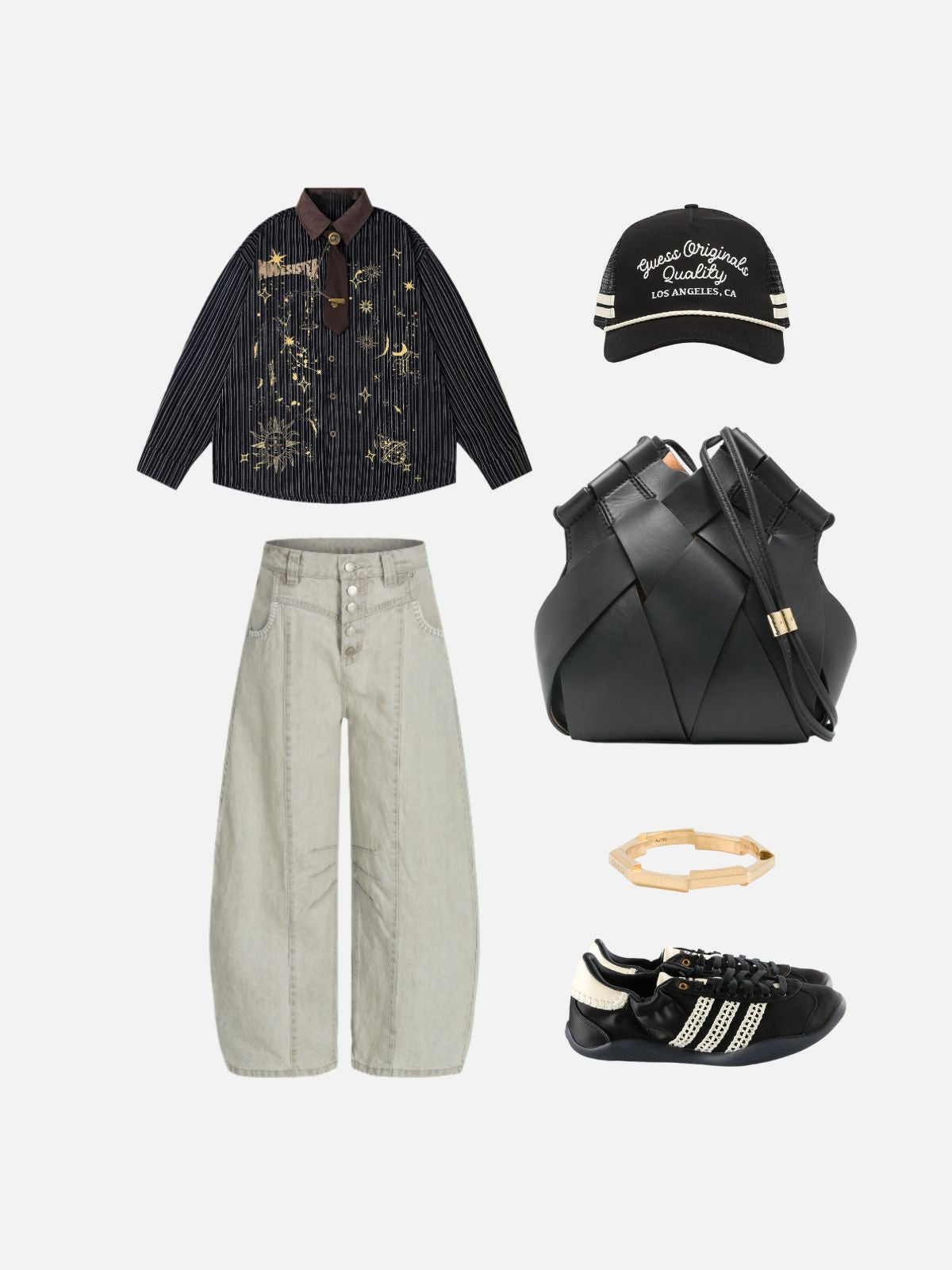 Haaura Celestial Bolt Button-Down Shirt