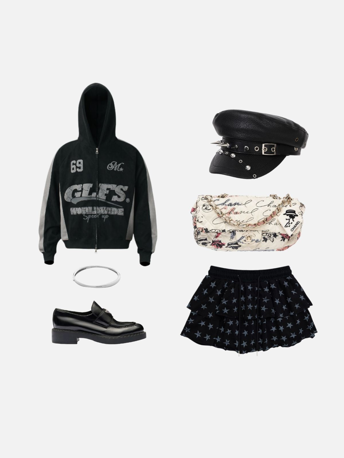 Haaura Spike Studded Cap