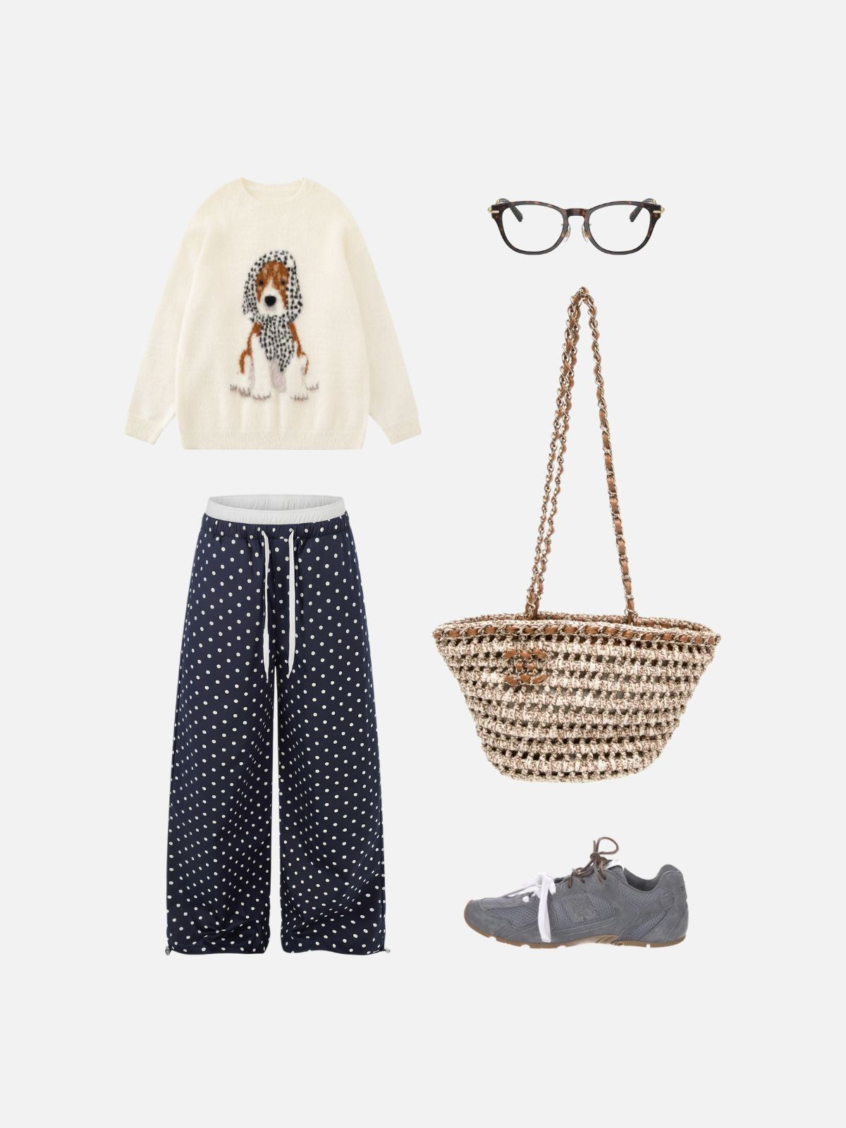 Haaura Polka Dot Sweatpants