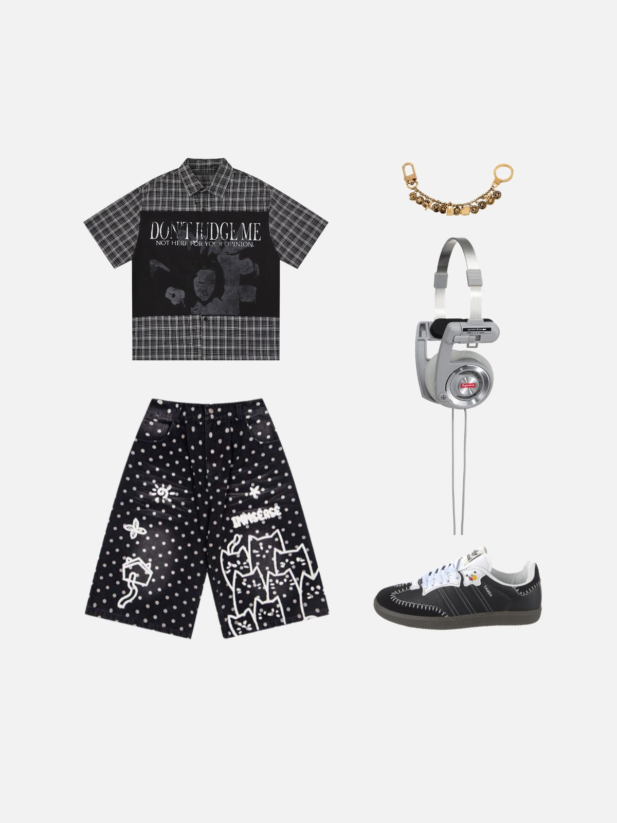 Haaura Vintage Typography Print Shirt