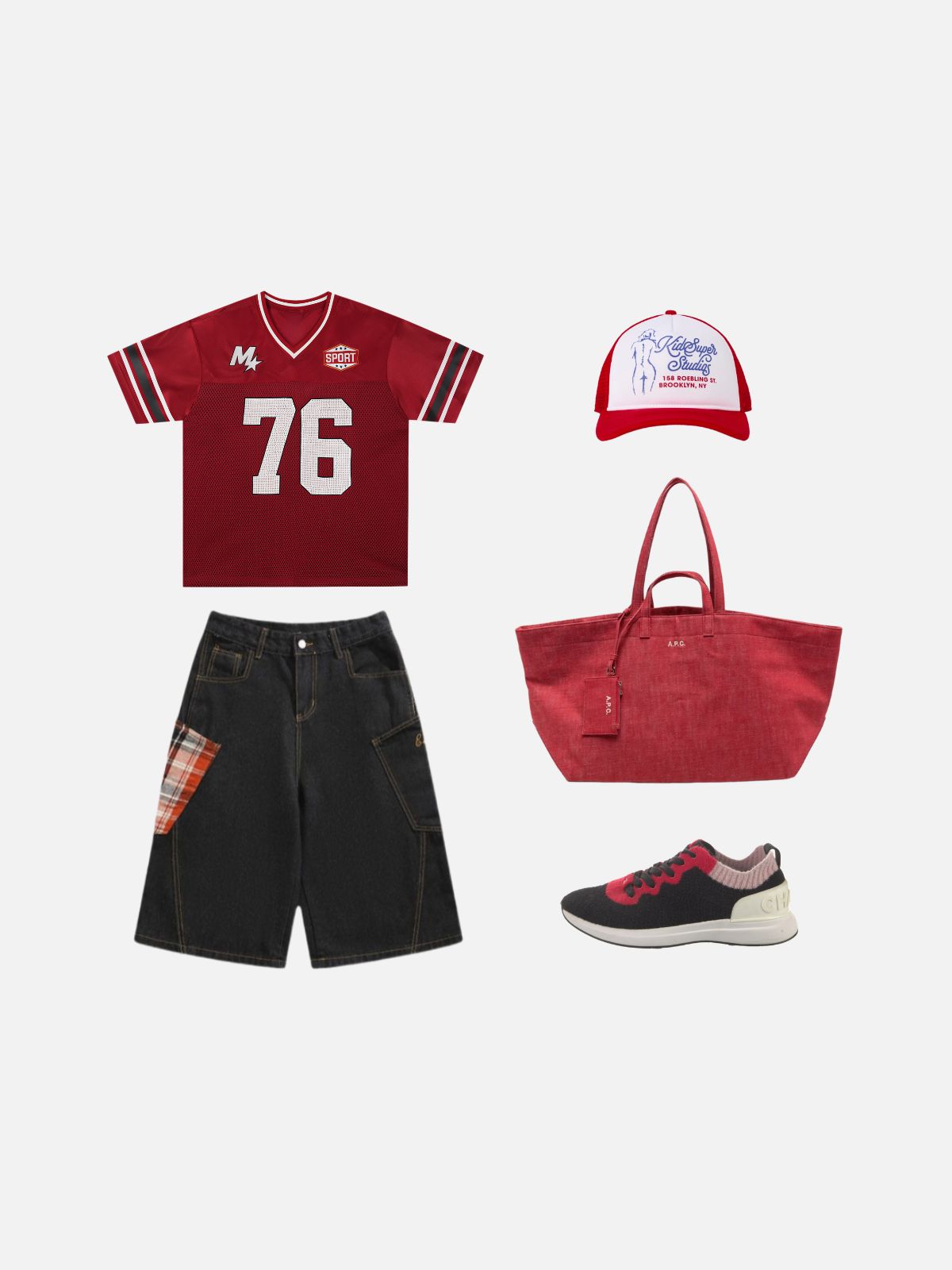 Haaura Oversized Color Block 76 Jersey