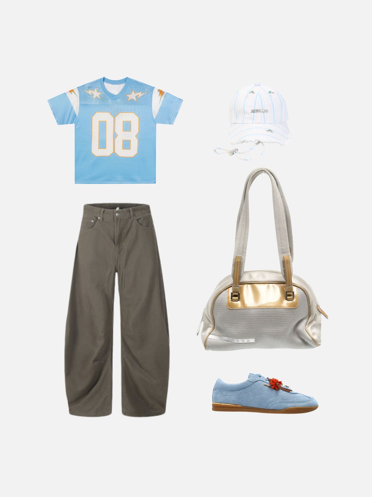 Haaura Cropped Mesh Lightning Star Jersey
