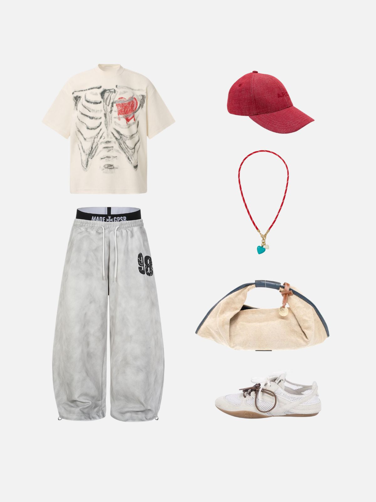 Haaura Baggy Acid Wash Sweatpants
