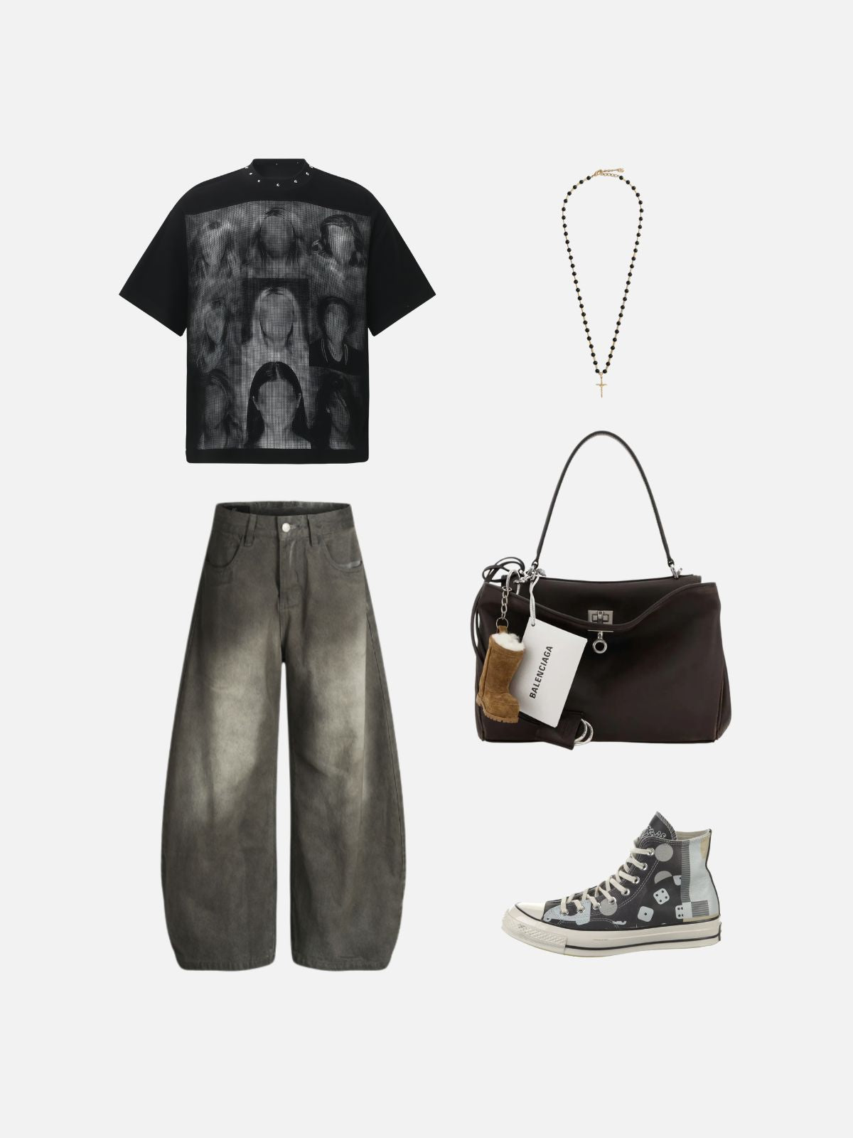 Haaura Studded Portrait Tee