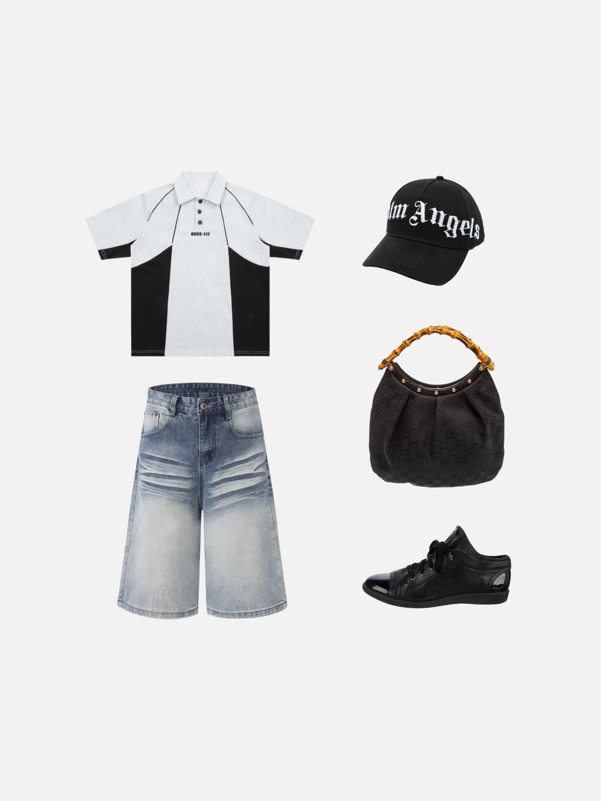 Haaura Washed Fade Longline Jorts