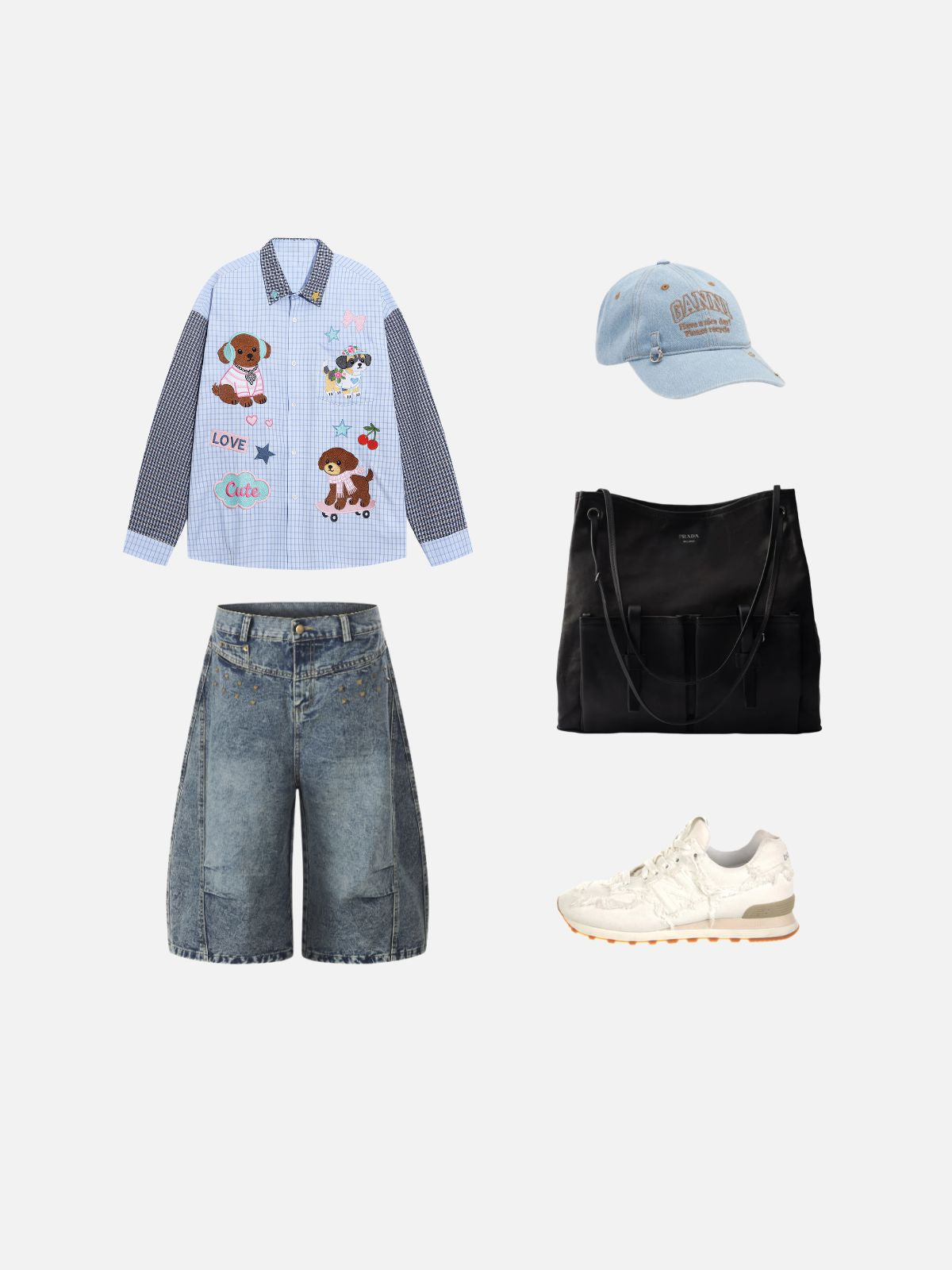 Haaura Embroidery Animal Long Sleeve Shirt