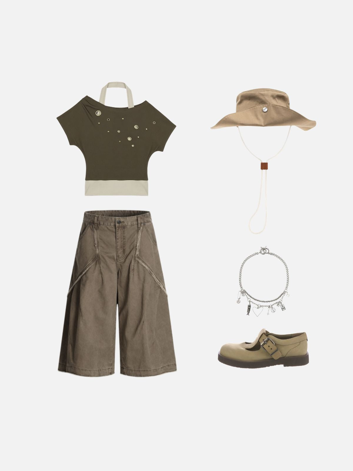 Haaura Eyelet Studded Tee