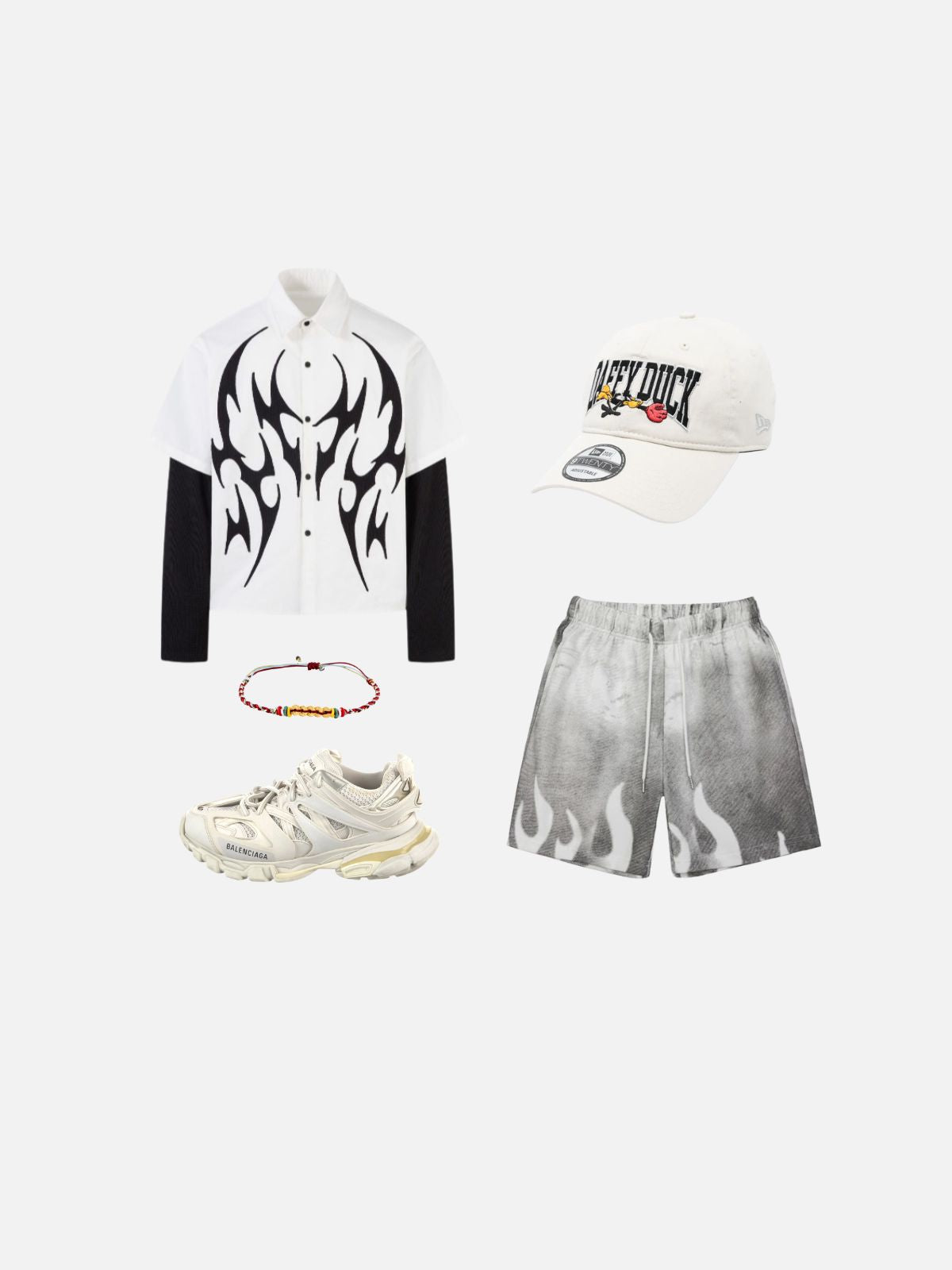 Haaura Washed Flame Shorts