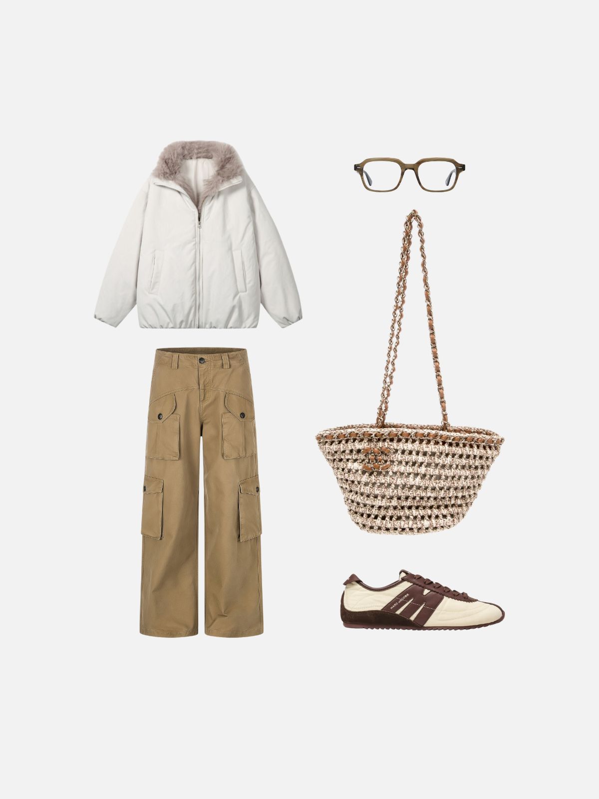 Haaura Buttoned Flap Pocket Baggy Cargo Pants