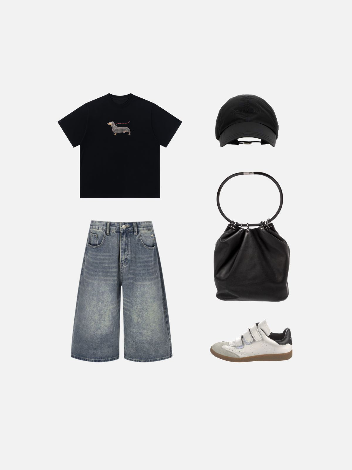 Haaura Boxy Dachshund Graphic Tee