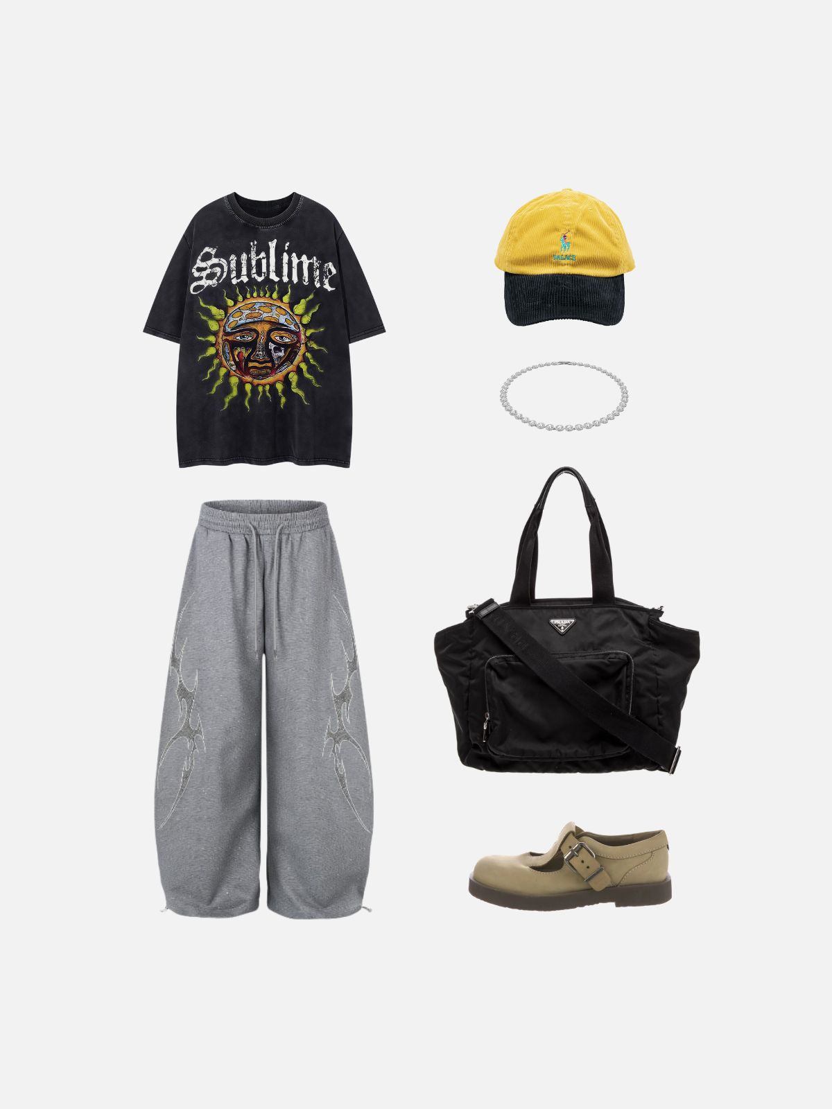 Haaura Boxy Acid Wash Sublime Sun Tee