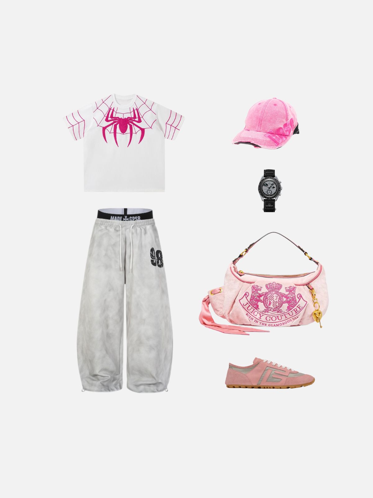 Haaura Spider Web Graphic Tee
