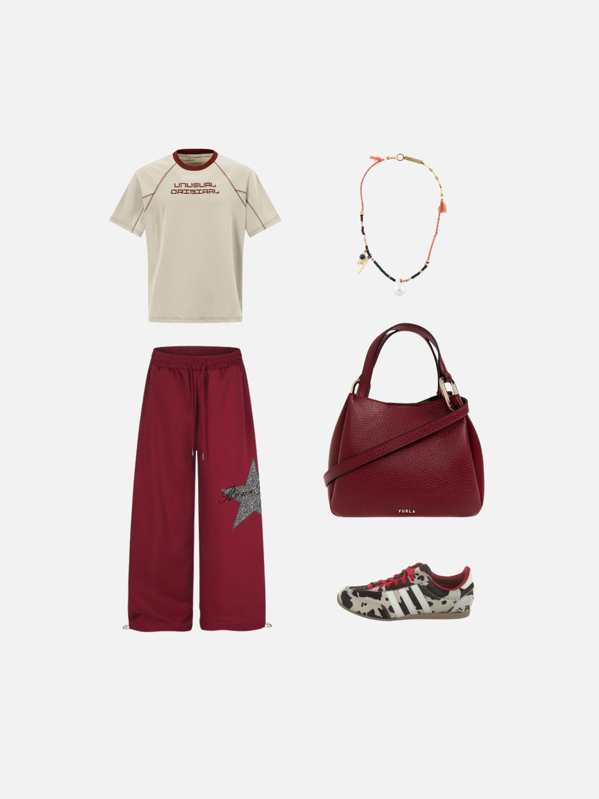 Haaura Contrast Stitch Graphic Tee