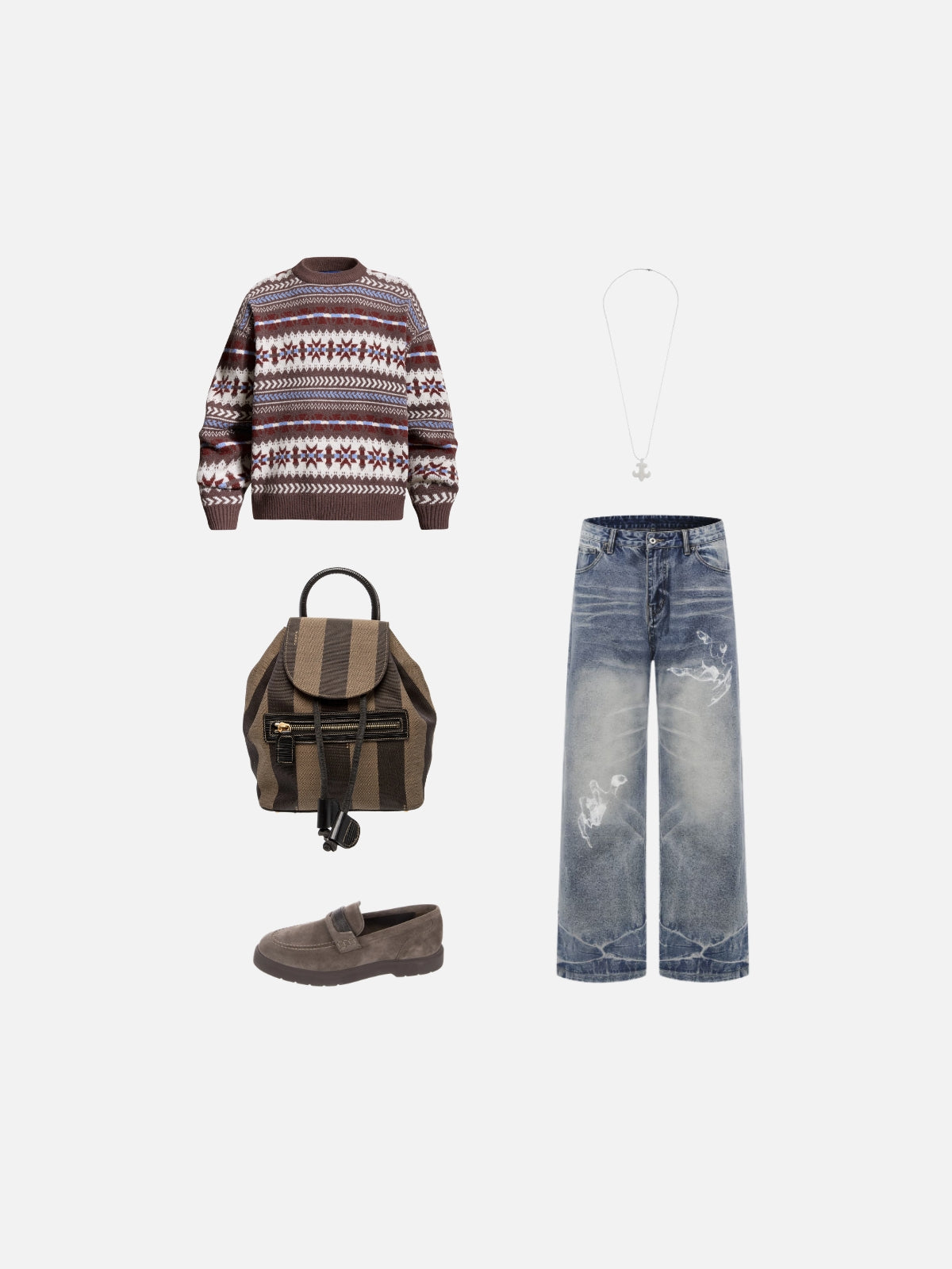 Haaura Fair Isle Jacquard Sweater