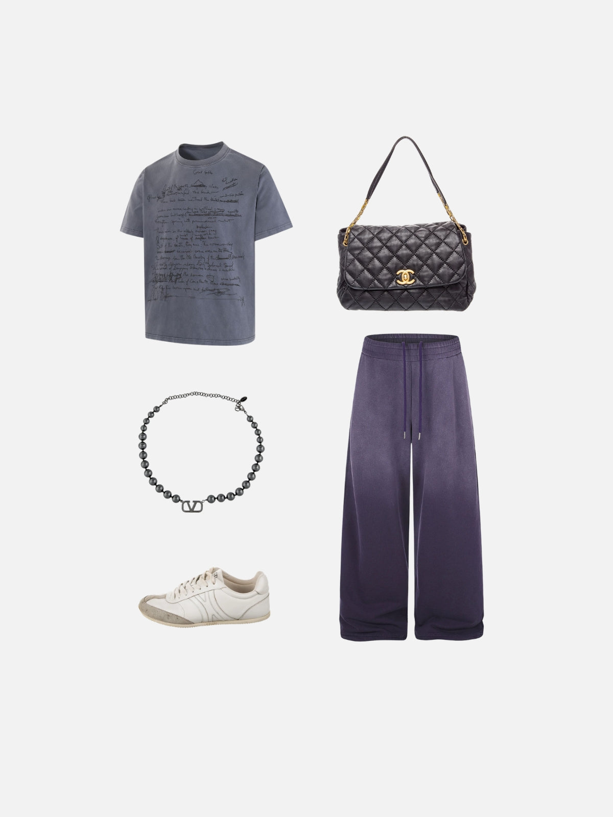 Haaura Washed Drawstring Baggy Sweatpants