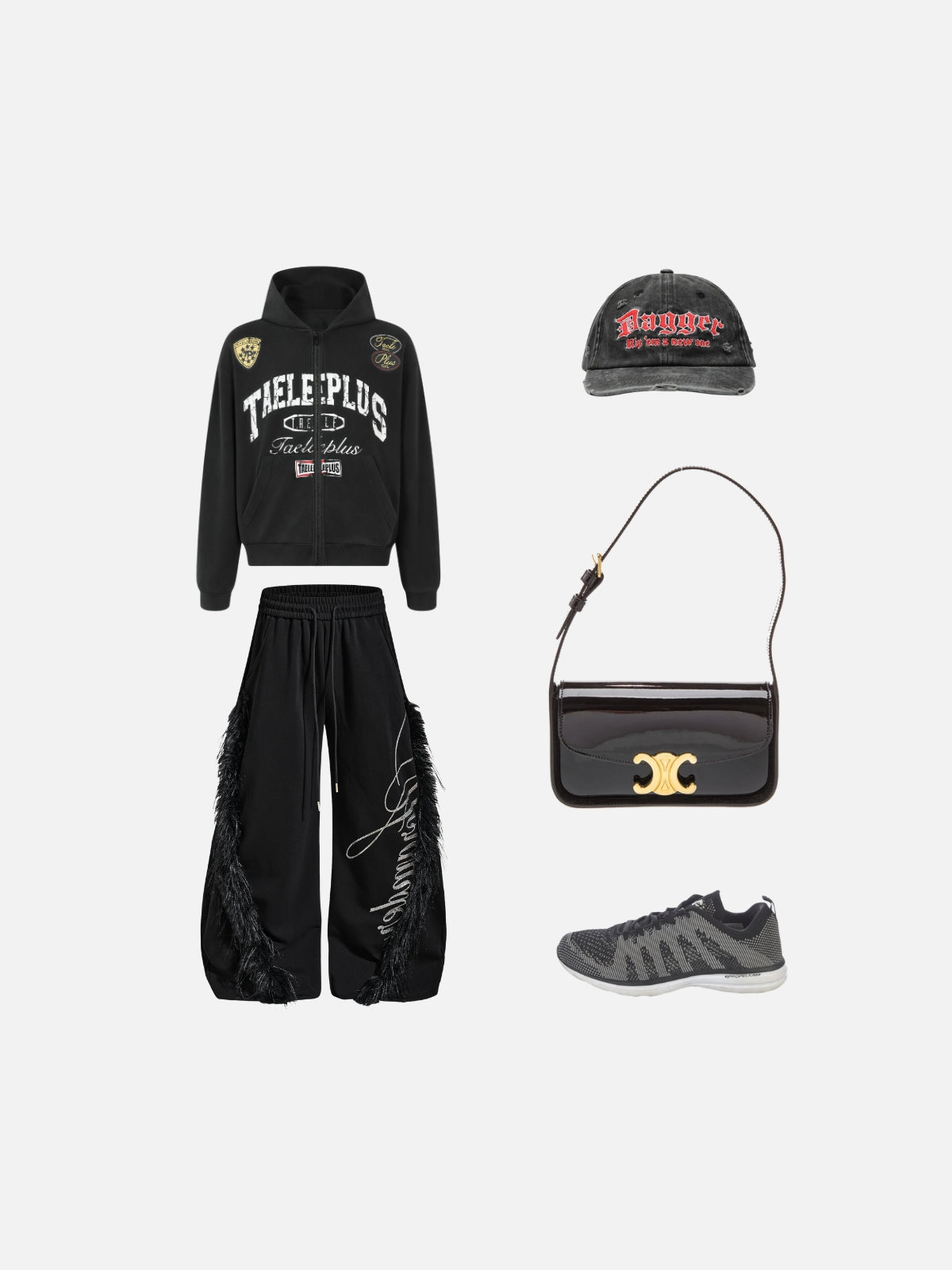 Haaura Feather Script Sweatpants
