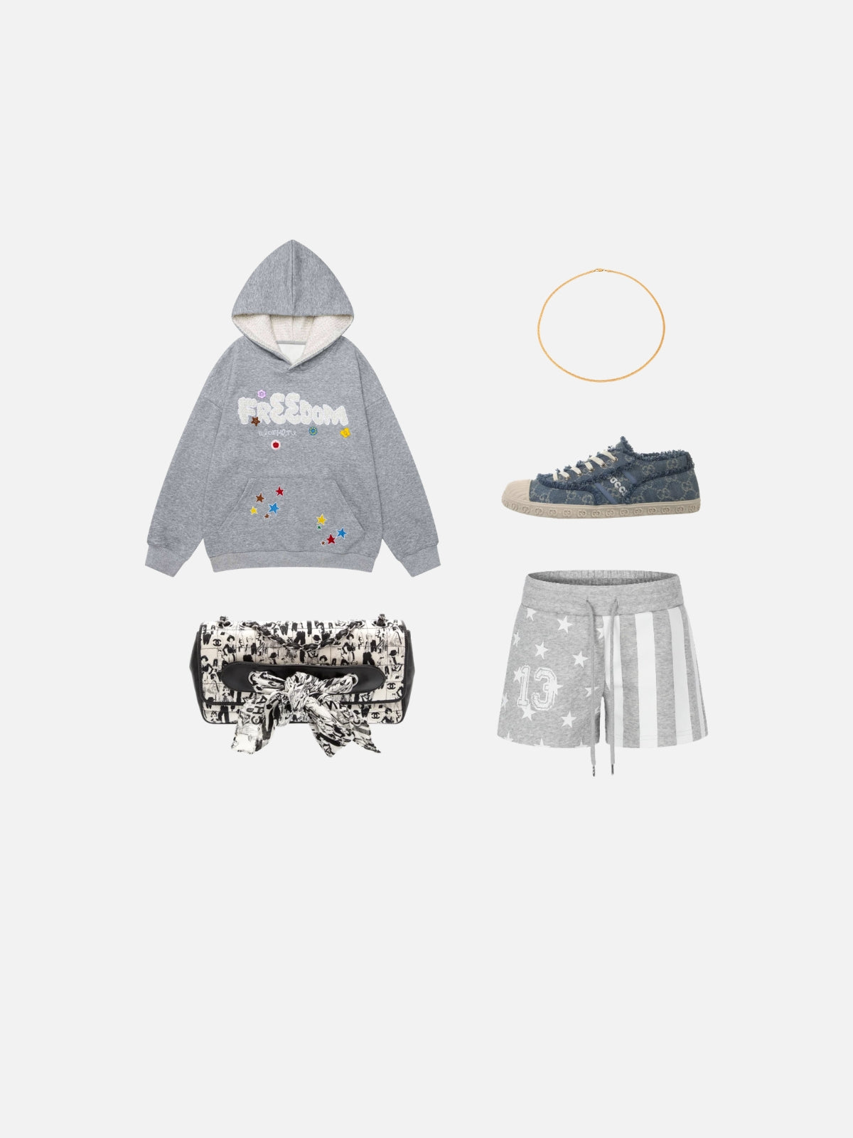 Haaura Fuzzy Letter Graphic Hoodie