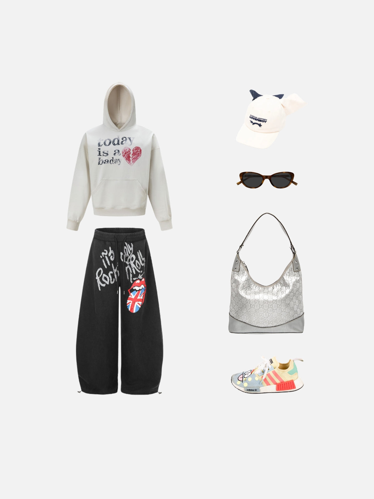 Haaura Slogan Graphic Hoodie