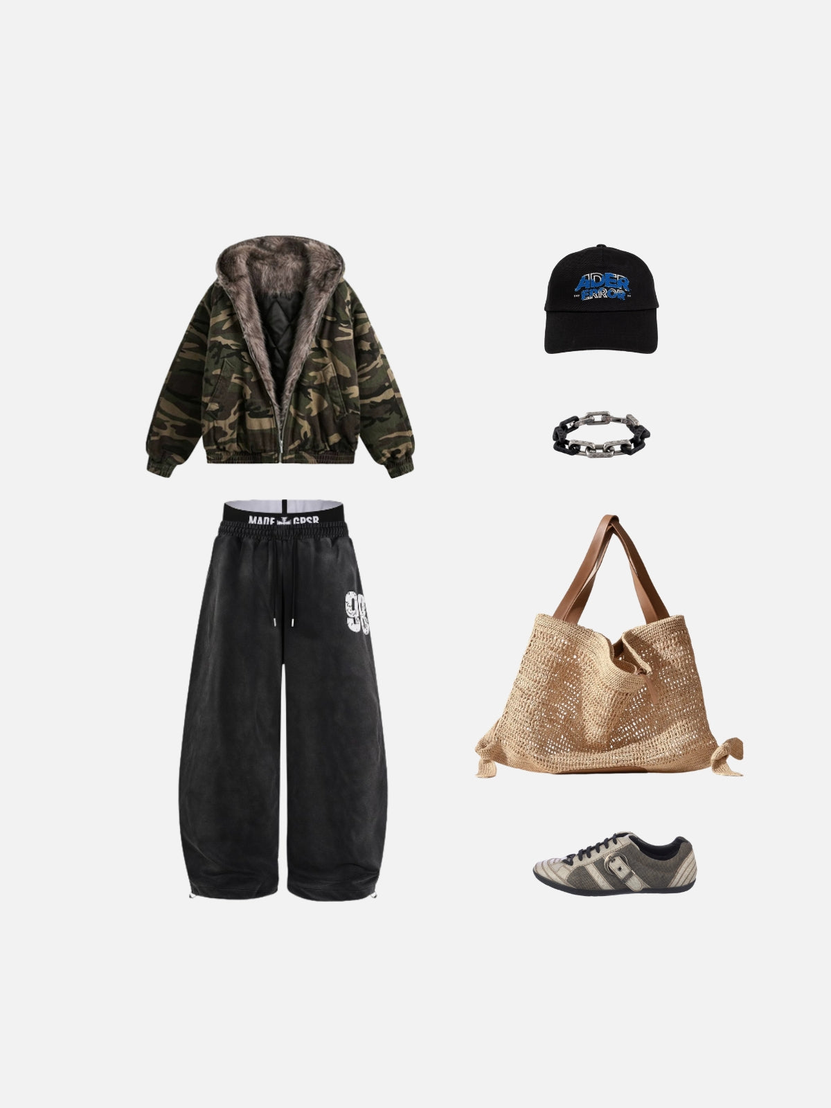 Haaura Camo Faux Fur Hooded Jacket