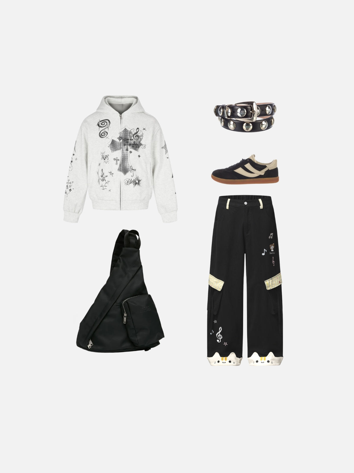 Haaura Cat Ear Cargo Pants